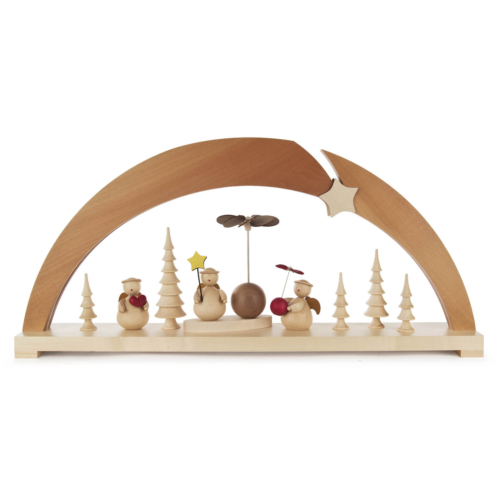 Schwibbogen mit Engel und Pyramide und LED Beleuchtung im Dregeno Online Shop günstig kaufen