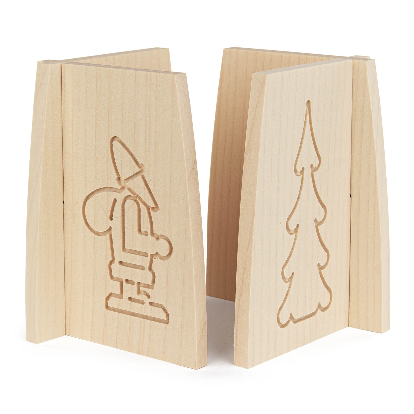 Schwibbogenuntersetzer, steckbar (2) Weihnachtsmann und Baum im Dregeno Online Shop günstig kaufen