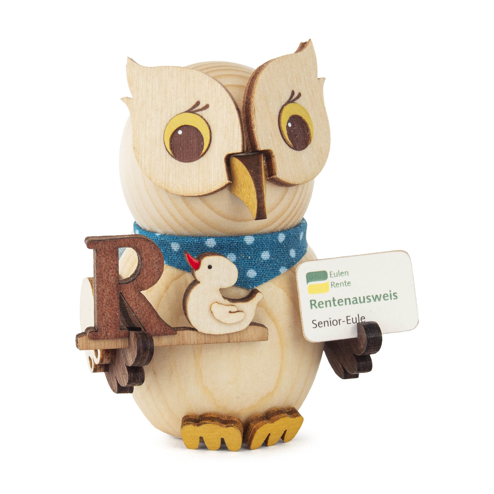 Mini-Eule mit Rentenbescheid im Dregeno Online Shop günstig kaufen