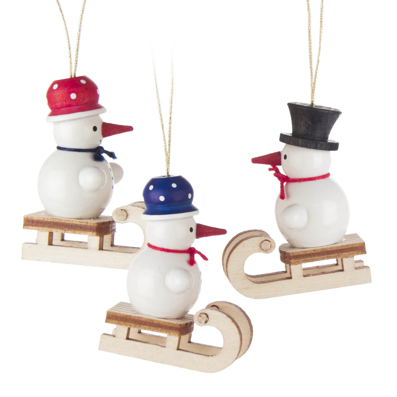 Behang Schneemanntrio auf Schlitten im Dregeno Online Shop günstig kaufen