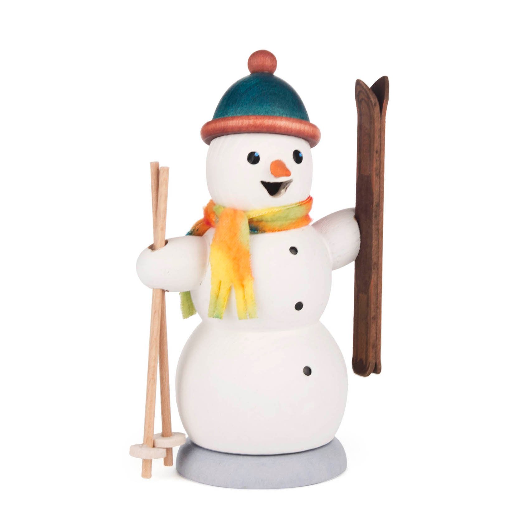 Räuchermann Schneemann mit Ski im Dregeno Online Shop günstig kaufen