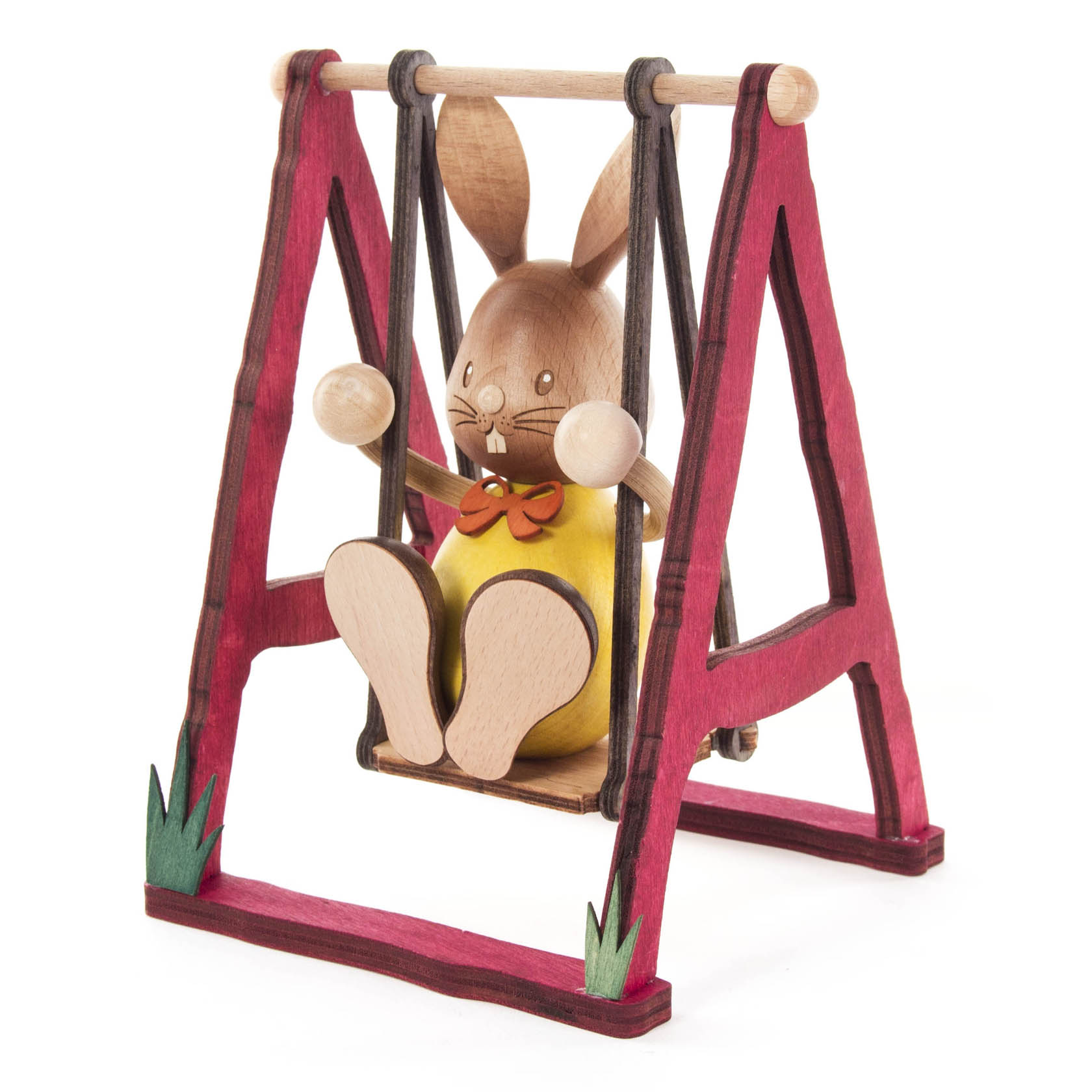 Hase "Stupsi" auf Schaukel