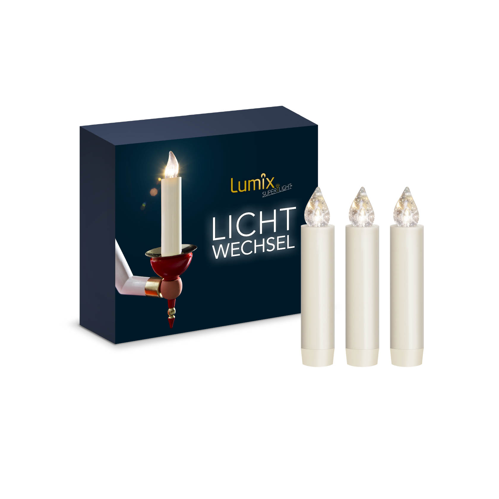 LUMIX CLASSIC MINI S,-superlight- Erweiterungs-Set 3 Kerzen, 3 Batterien im Dregeno Online Shop günstig kaufen