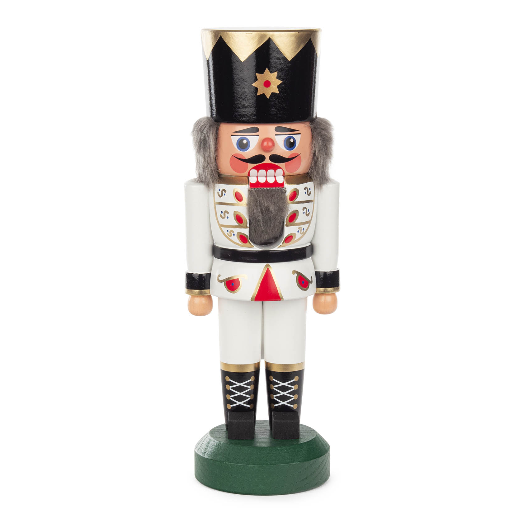 Nussknacker König weiß, 22cm