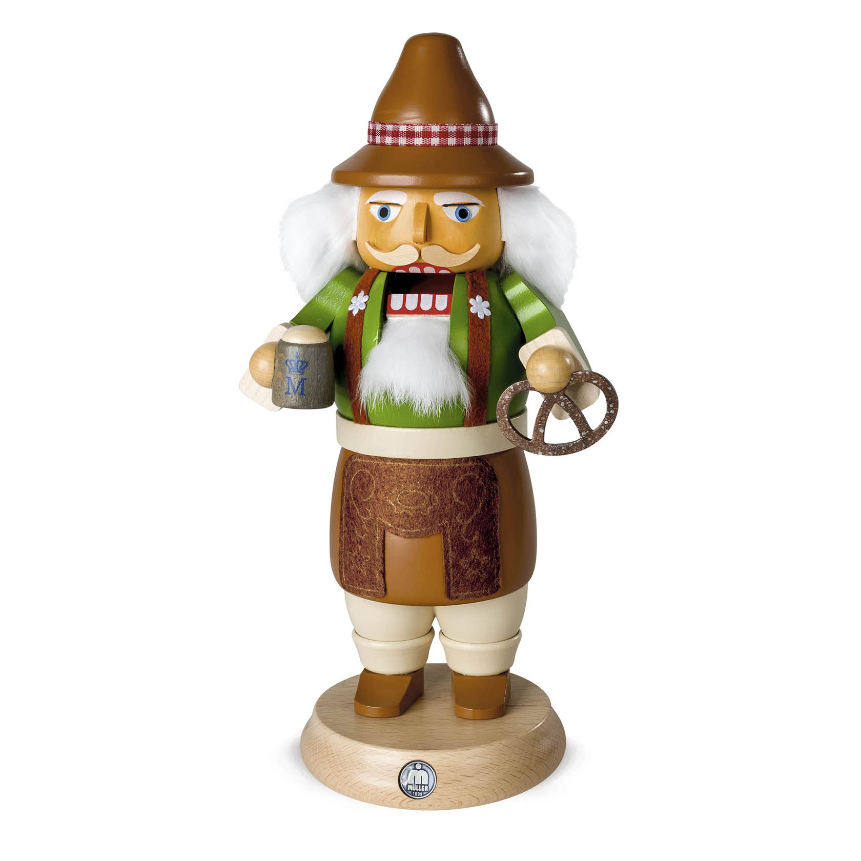 Rauchender Nussknacker "RauchKnacker" Bayer auf dem Oktoberfest 
