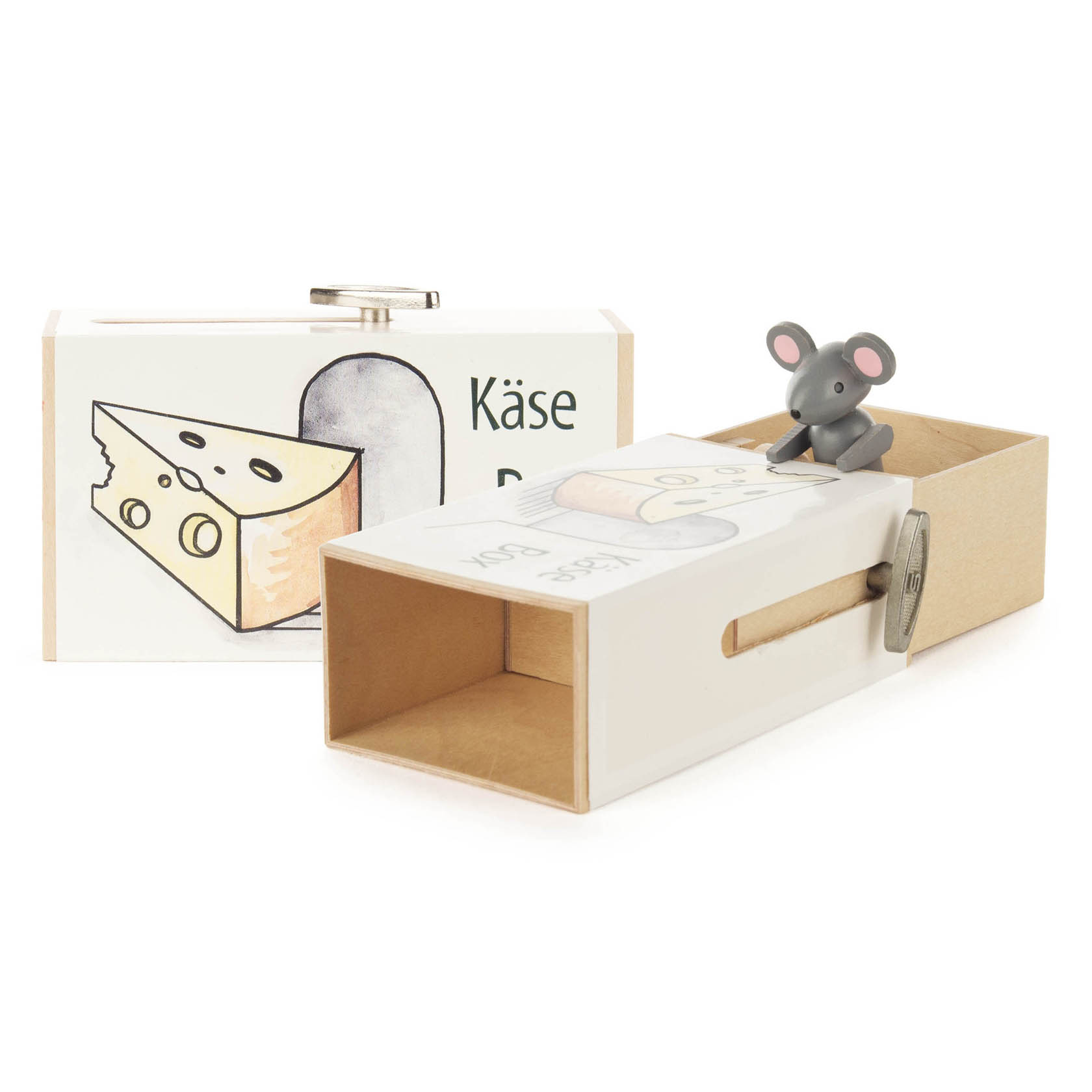 Schiebebox "Käse-Box" mit Maus Melodie: Small World