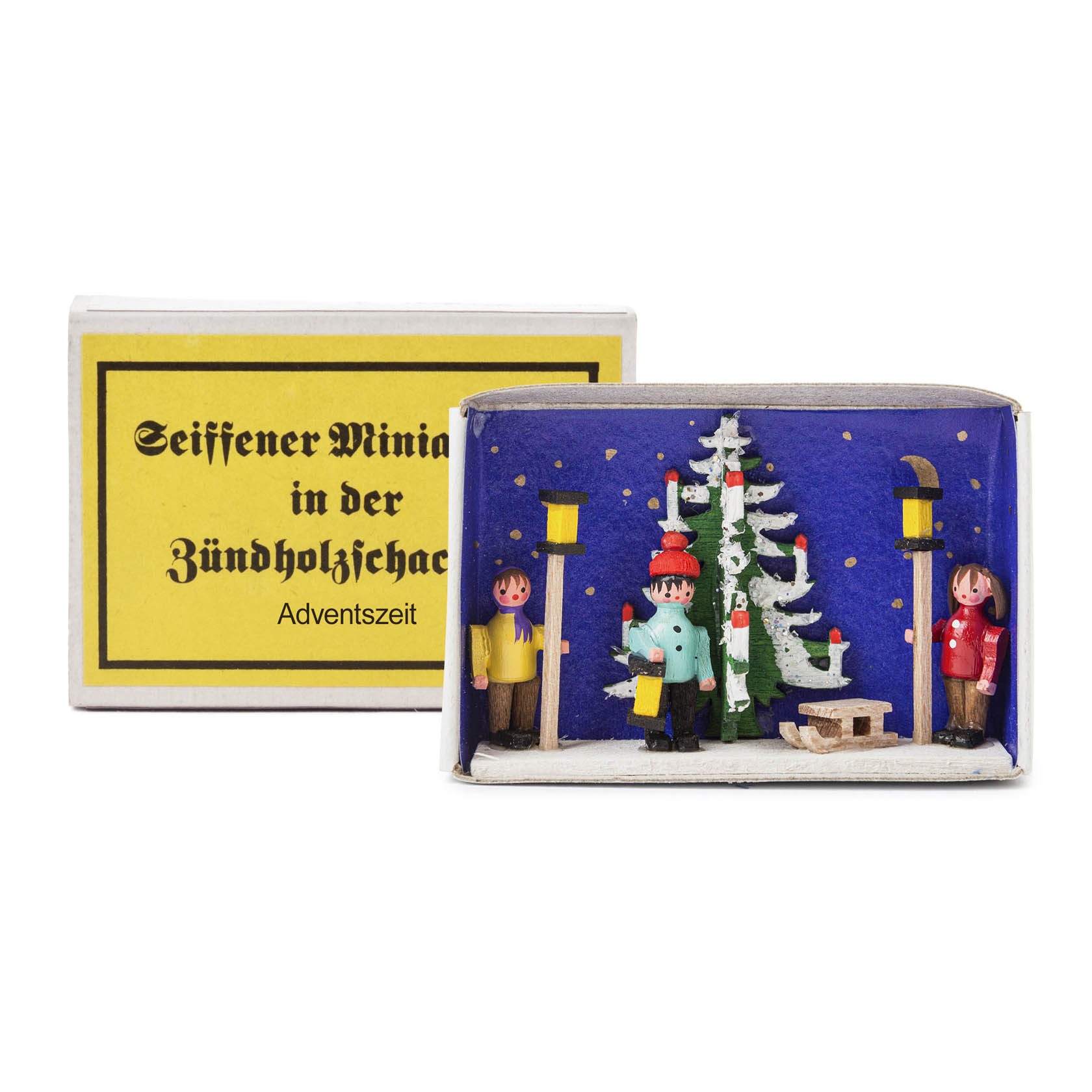 Zündholzschachtel Adventszeit
