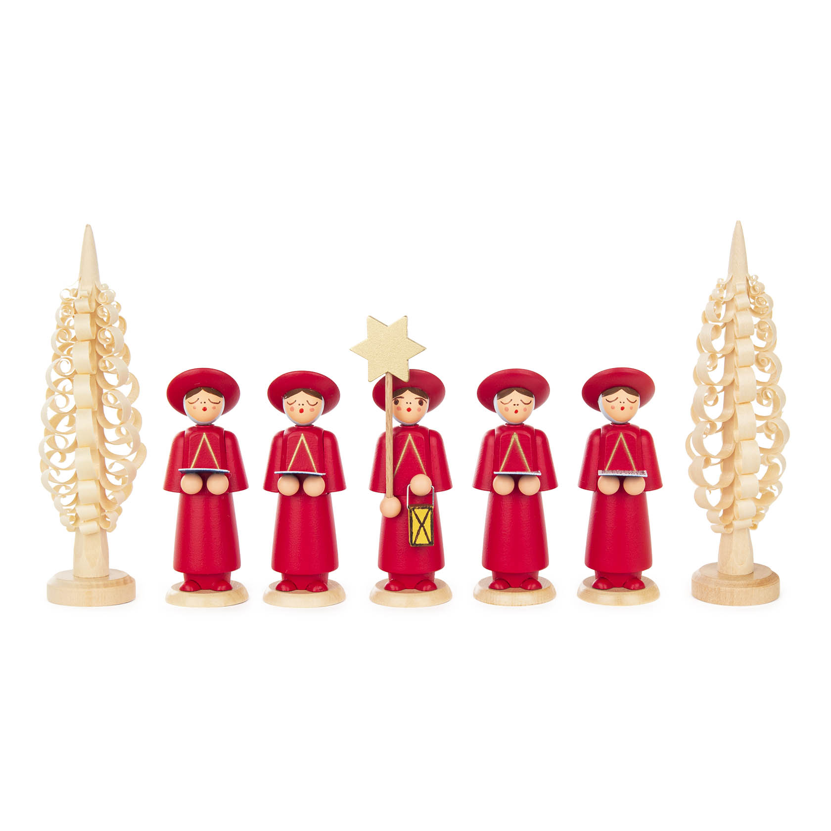 Kurrendefiguren rot mit Spanbäumchen (7) im Dregeno Online Shop günstig kaufen