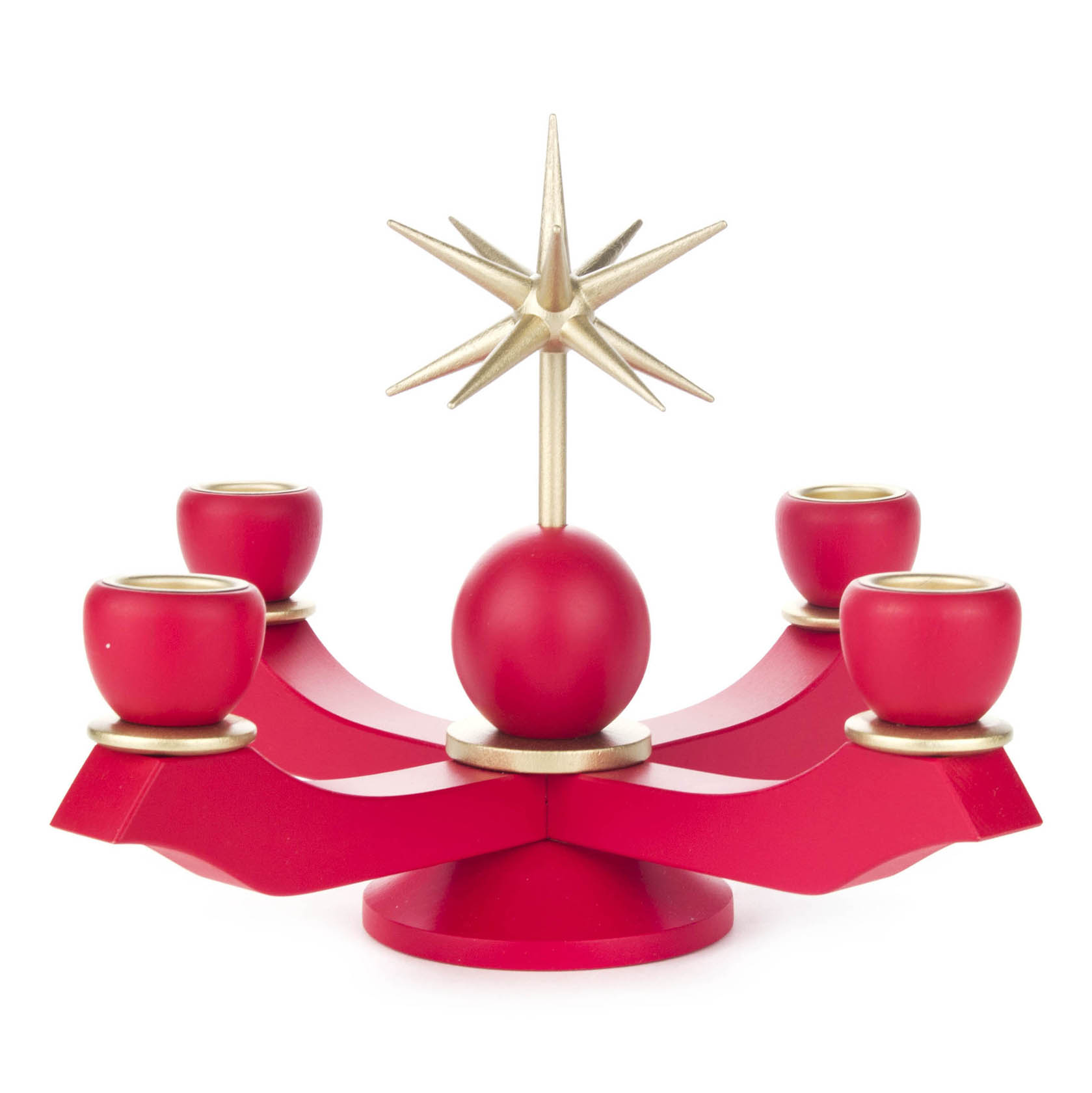 Adventsleuchter mit Stern, rot, für Kerzen d=22mm im Dregeno Online Shop günstig kaufen