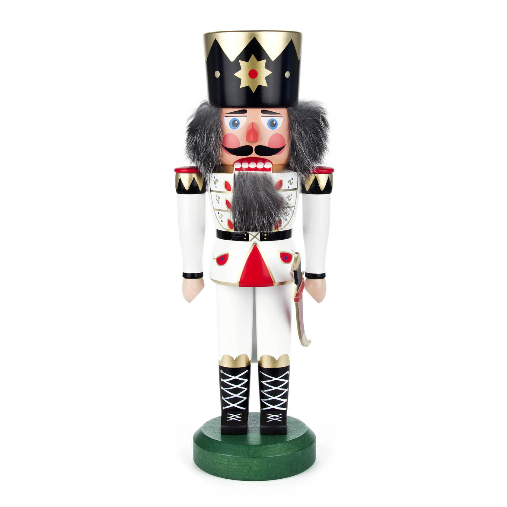 Nussknacker König weiß, 36cm im Dregeno Online Shop günstig kaufen