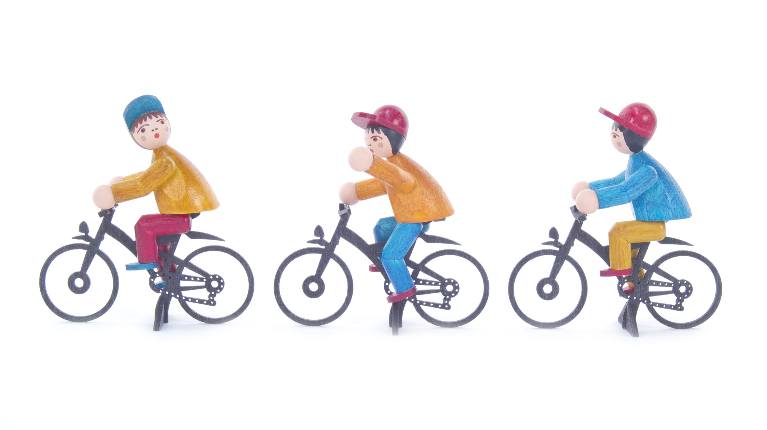 Fahrradfahrer farbig lasiert (3)  
