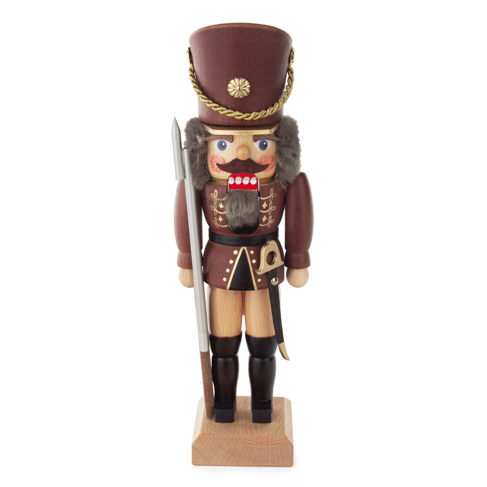 Nussknacker Soldat braun lasiert 29cm im Dregeno Online Shop günstig kaufen