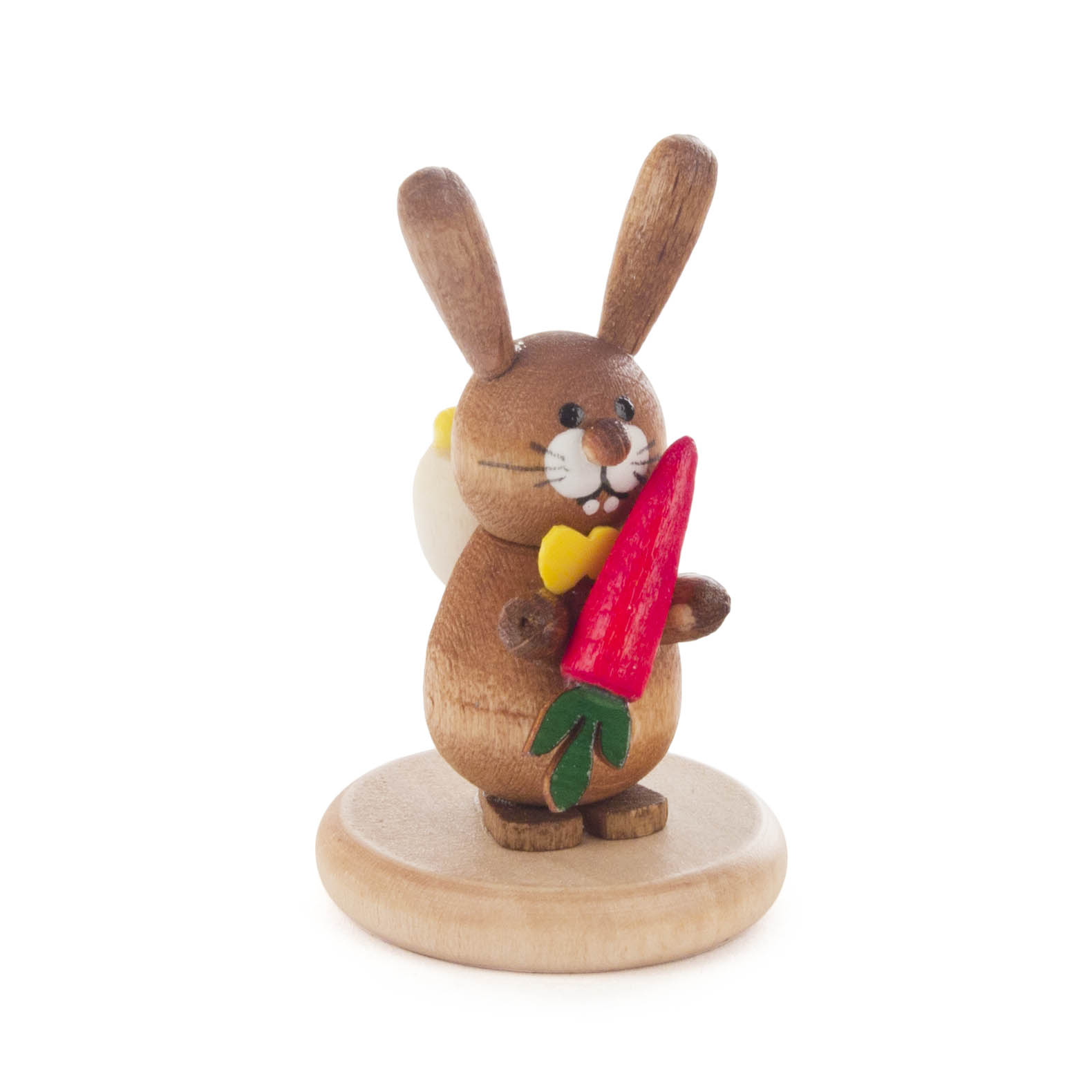 Hase mit Möhre auf Sockel farbig, lasiert im Dregeno Online Shop günstig kaufen