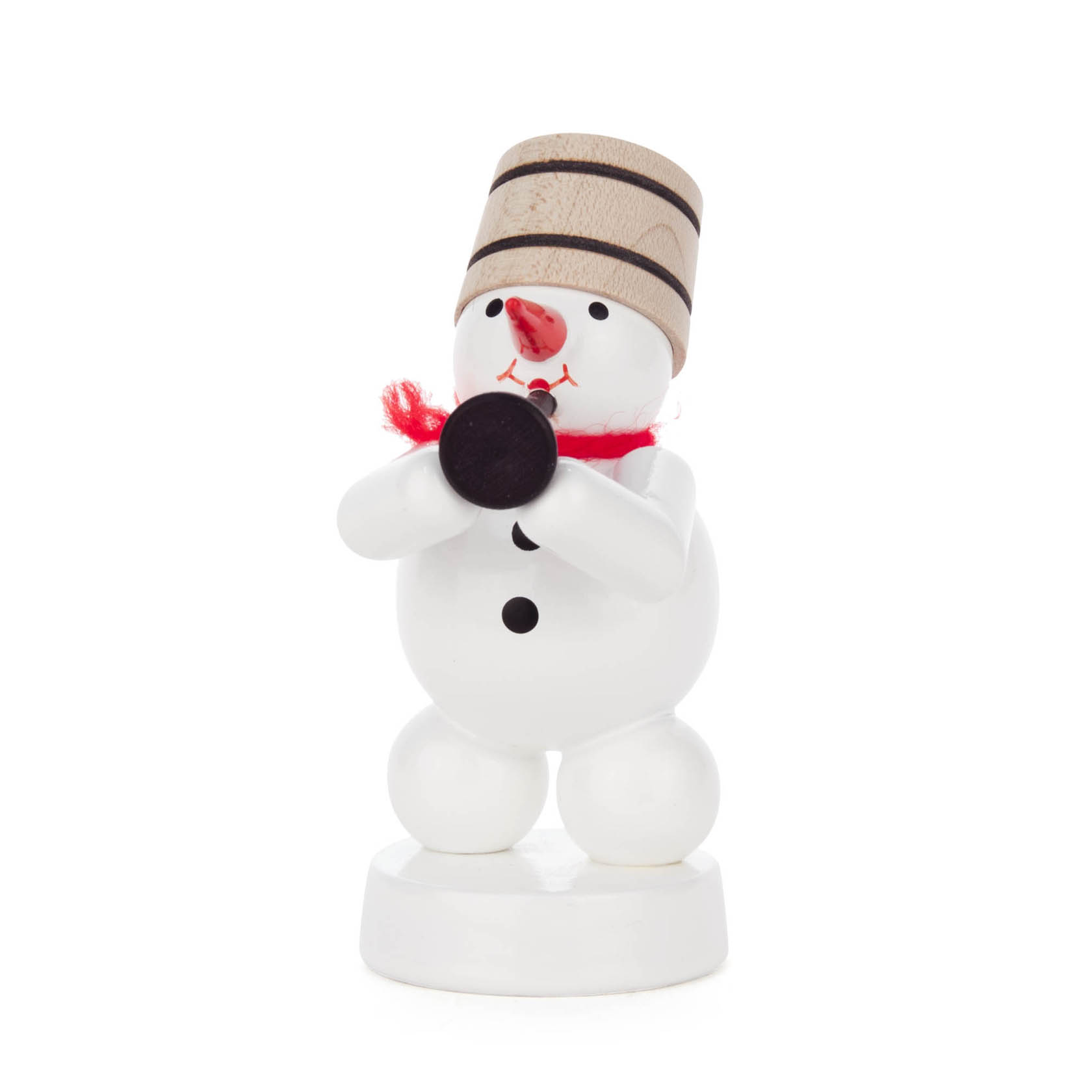 Schneemann mit Klarinette