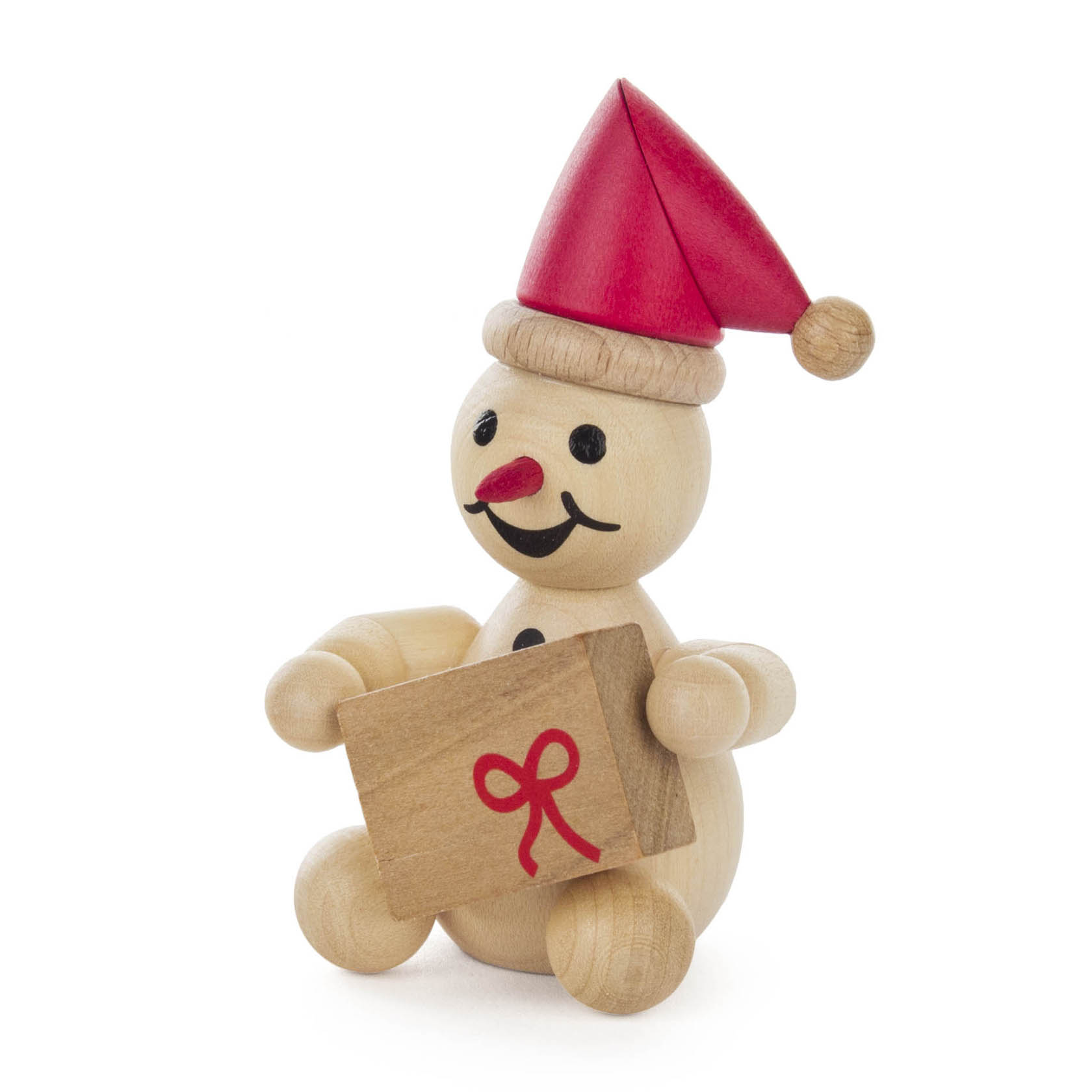Schneemann Junior mit roter Mütze