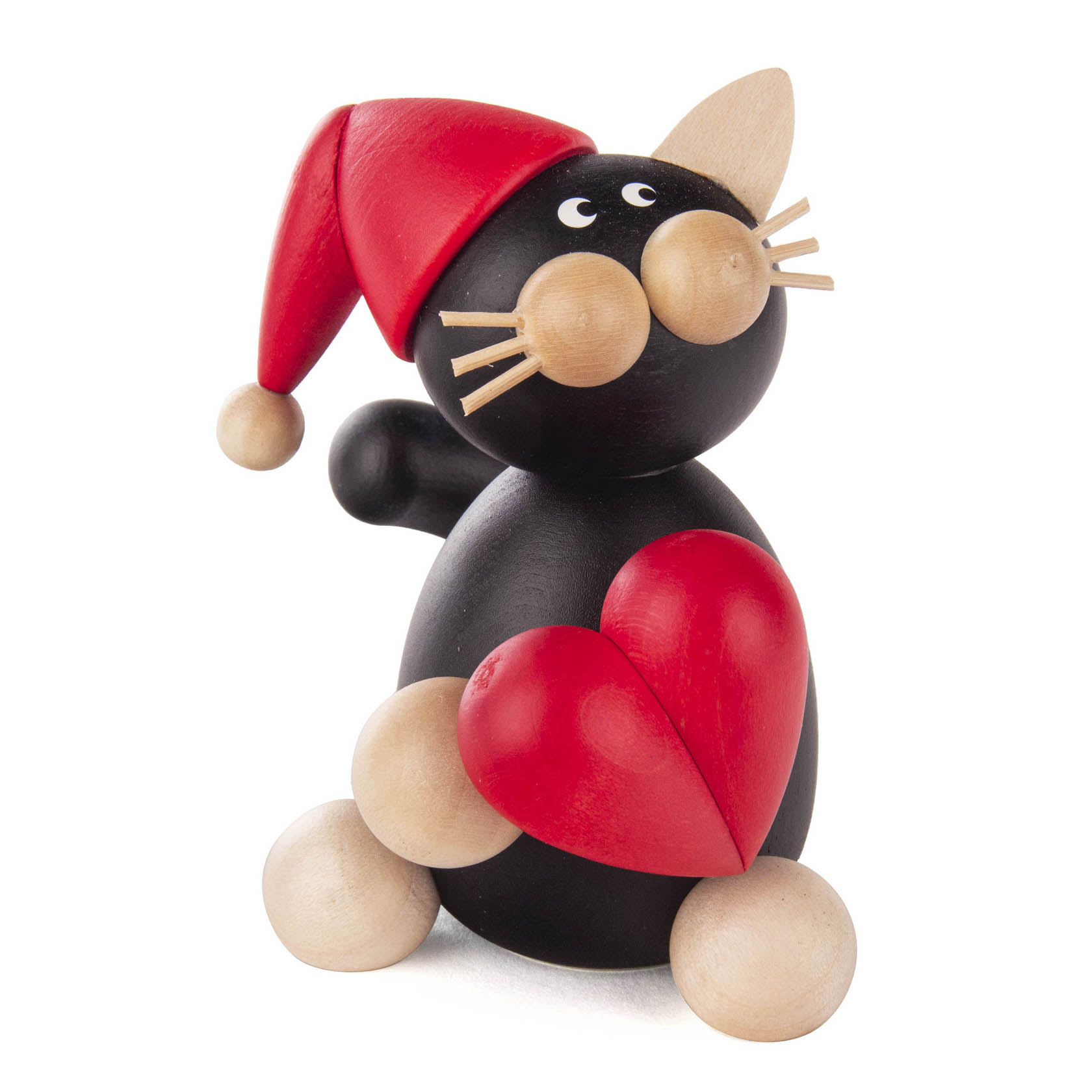 Katze Hilde mit Herz und Weihnachtsmütze im Dregeno Online Shop günstig kaufen