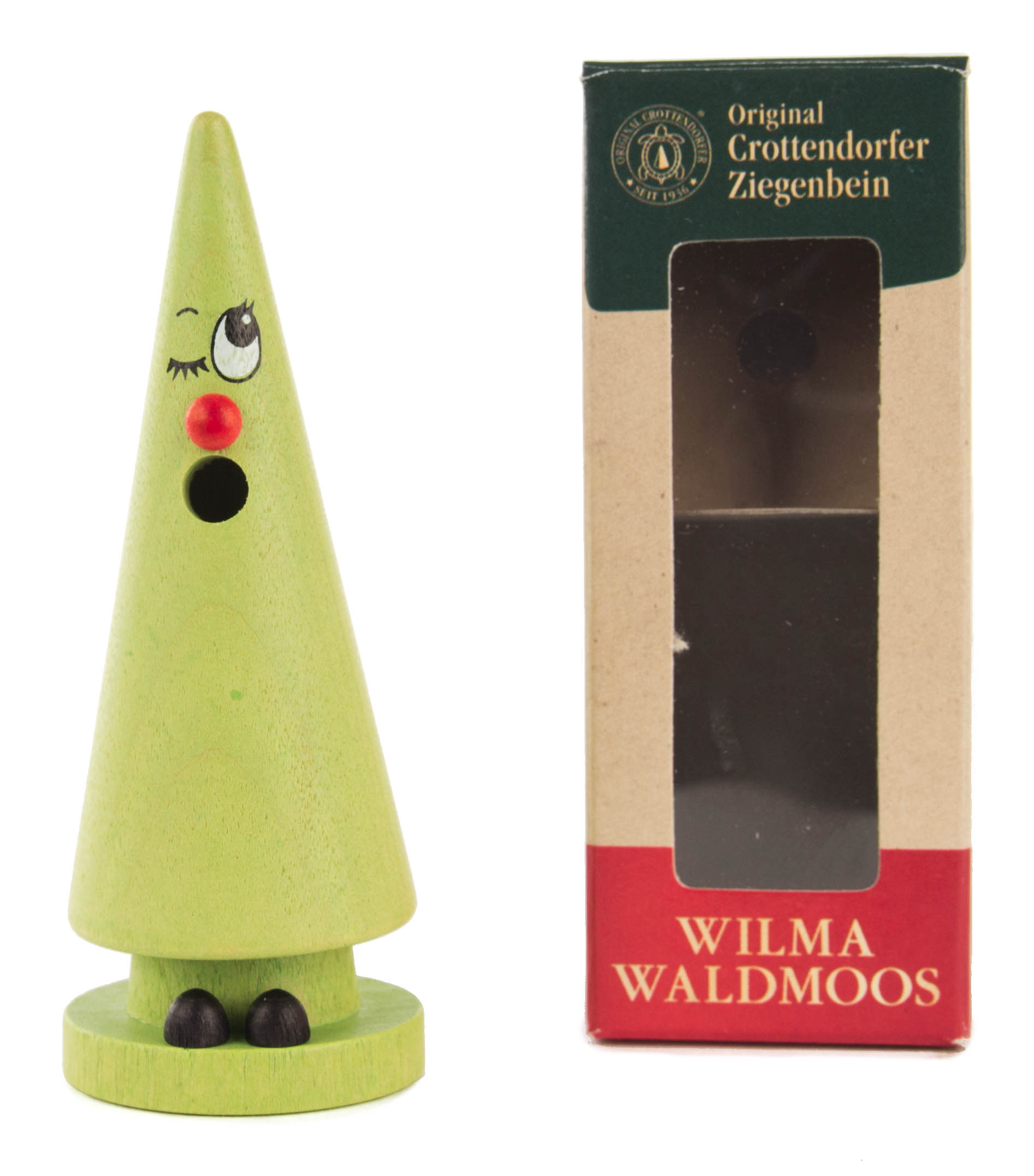 Räucherfigur Mini-Ziegenbein "Wilma Waldmoos" 