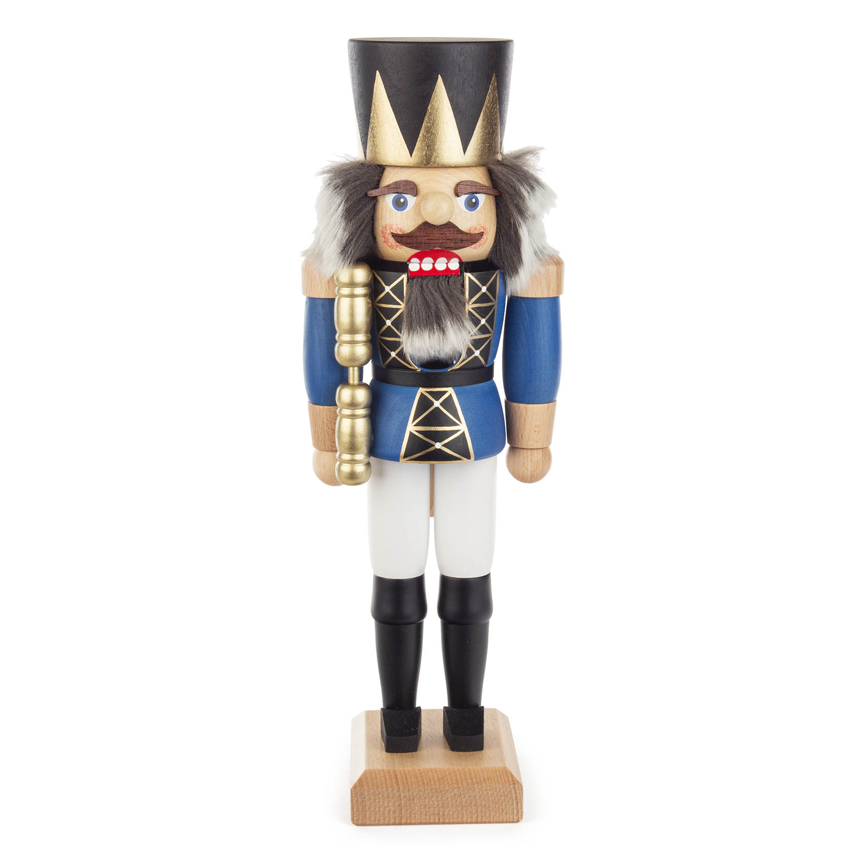 Nussknacker König blau lasiert 36cm im Dregeno Online Shop günstig kaufen