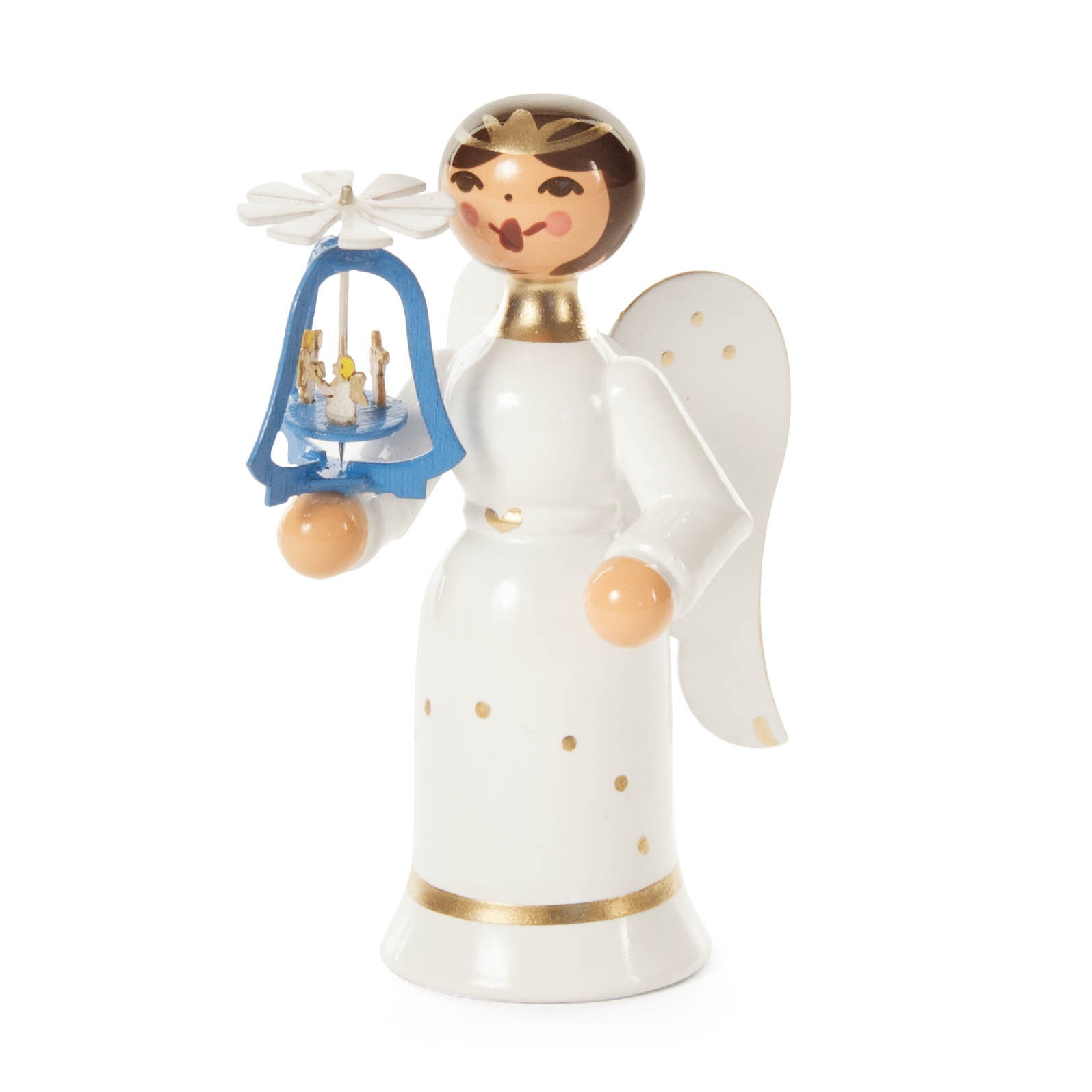 Miniatur Engel mit Pyramide, blau im Dregeno Online Shop günstig kaufen