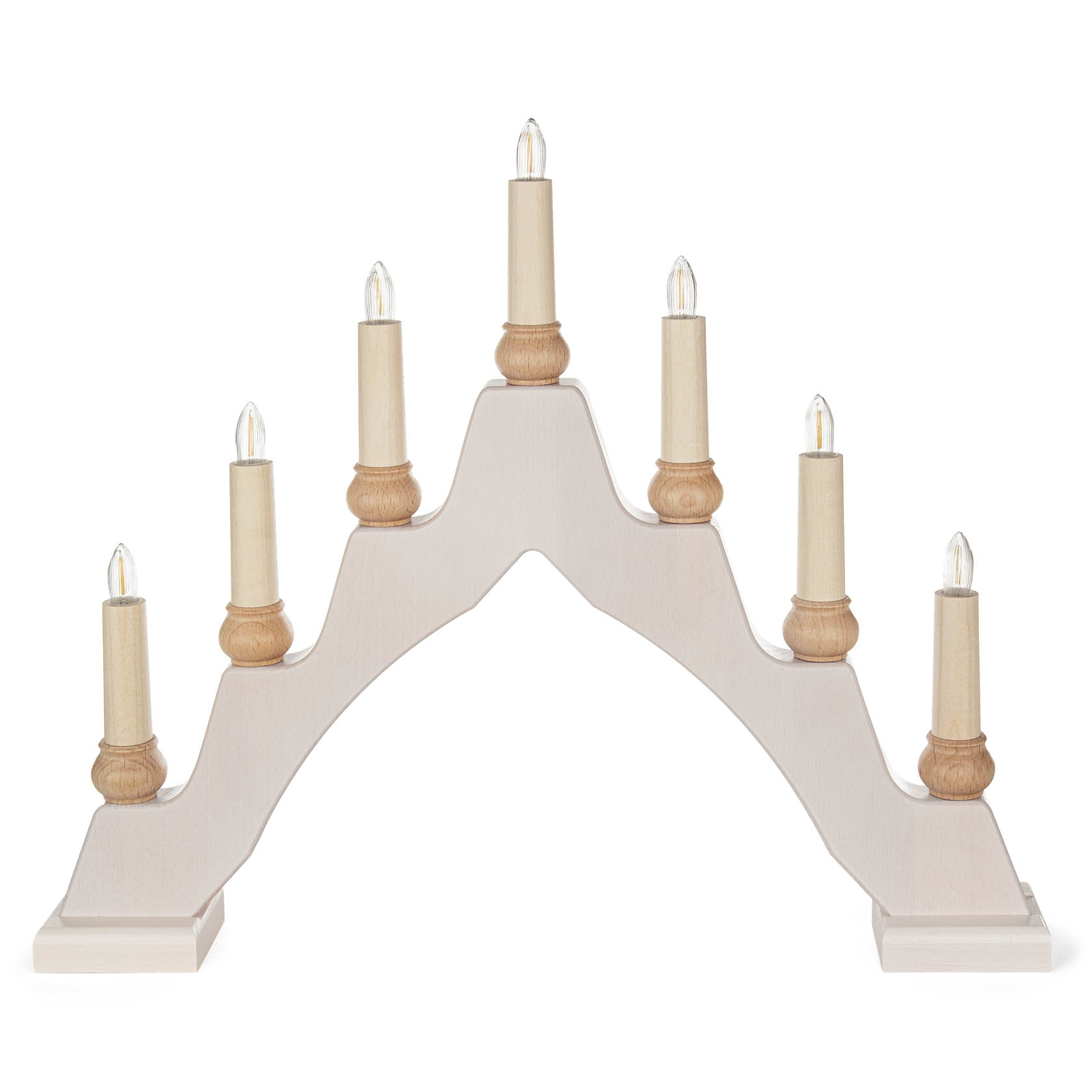 Schwedenleuchter, kalkweiß LED-7.flg im Dregeno Online Shop günstig kaufen