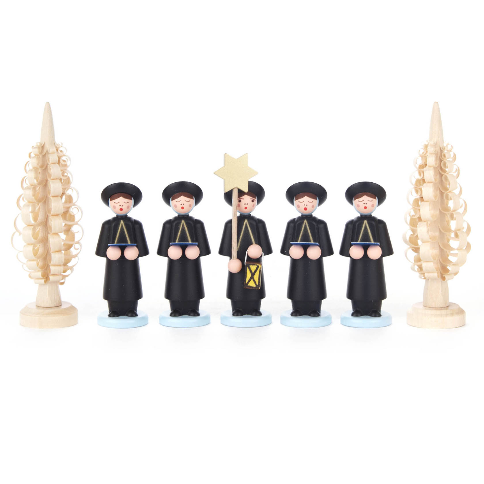 Kurrendefiguren schwarz mit Spanbäumchen (7) im Dregeno Online Shop günstig kaufen