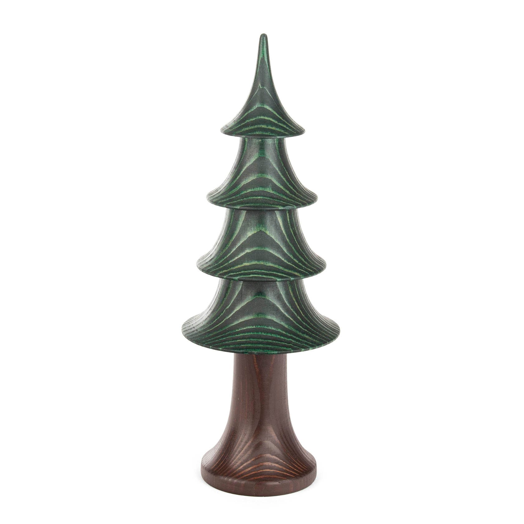 Massivholzbaum Stufenform spitz farbig gebeizt Höhe 20cm im Dregeno Online Shop günstig kaufen