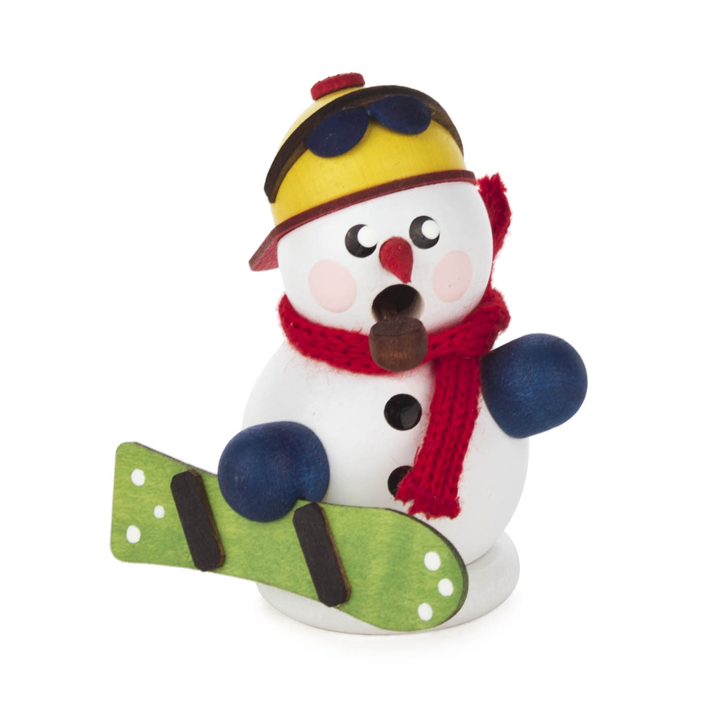 Mini-Räuchermann Schneemann mit Snowboard im Dregeno Online Shop günstig kaufen