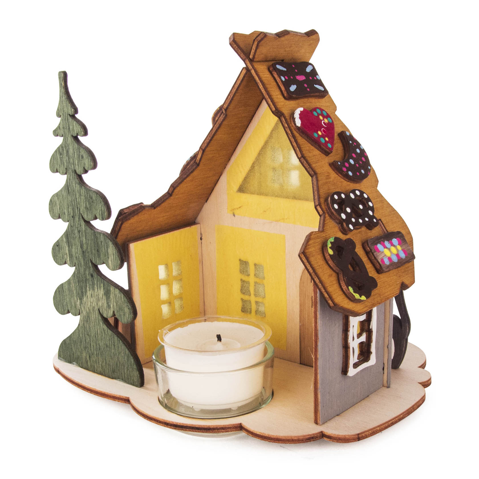 wooden kit candle holder Hänsel/Gretel