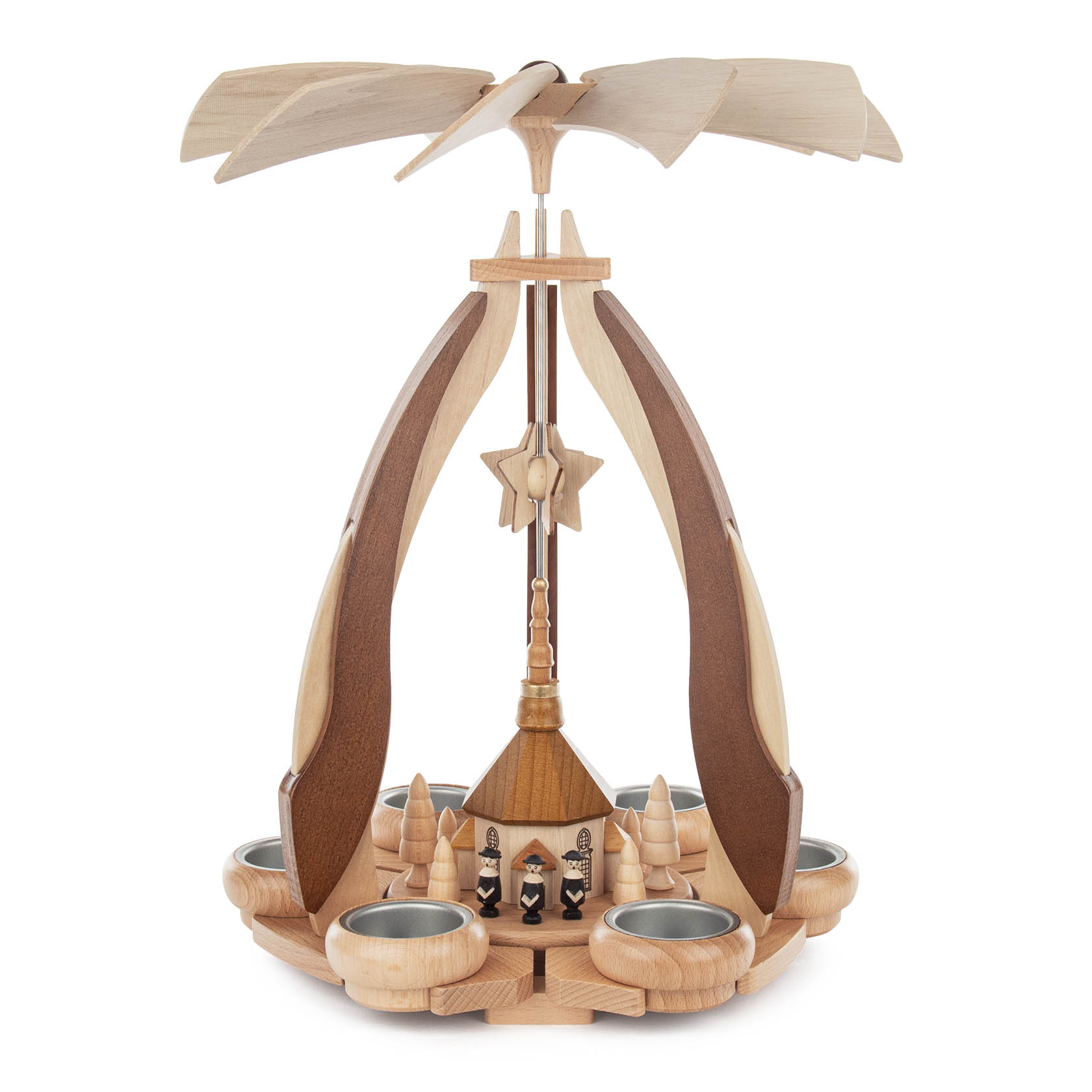 Pyramide mit Seiffener Kirche für Teelichte im Dregeno Online Shop günstig kaufen