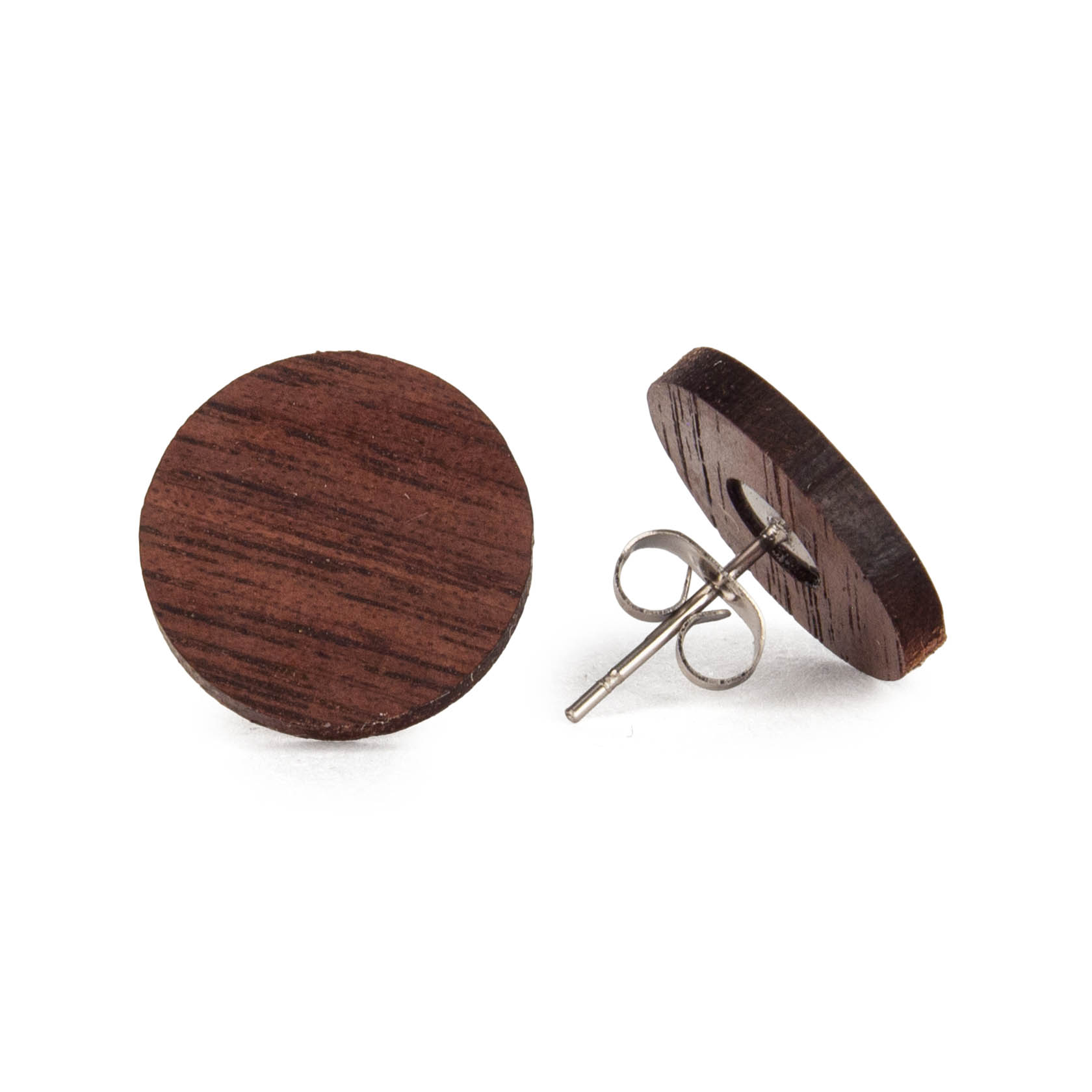 Ohrringe Kreis aus Nussholz im Dregeno Online Shop günstig kaufen