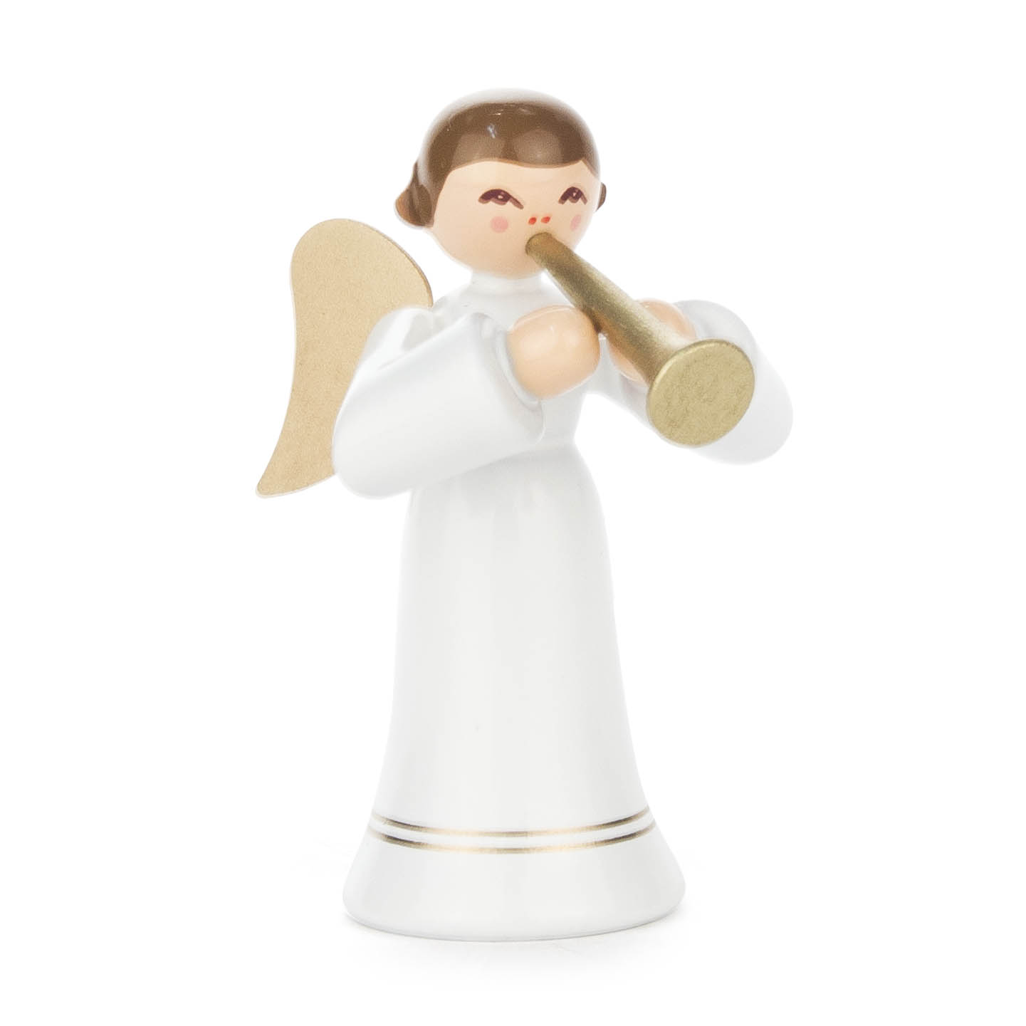 Engel mit Fanfare, langer Rock, farbig im Dregeno Online Shop günstig kaufen