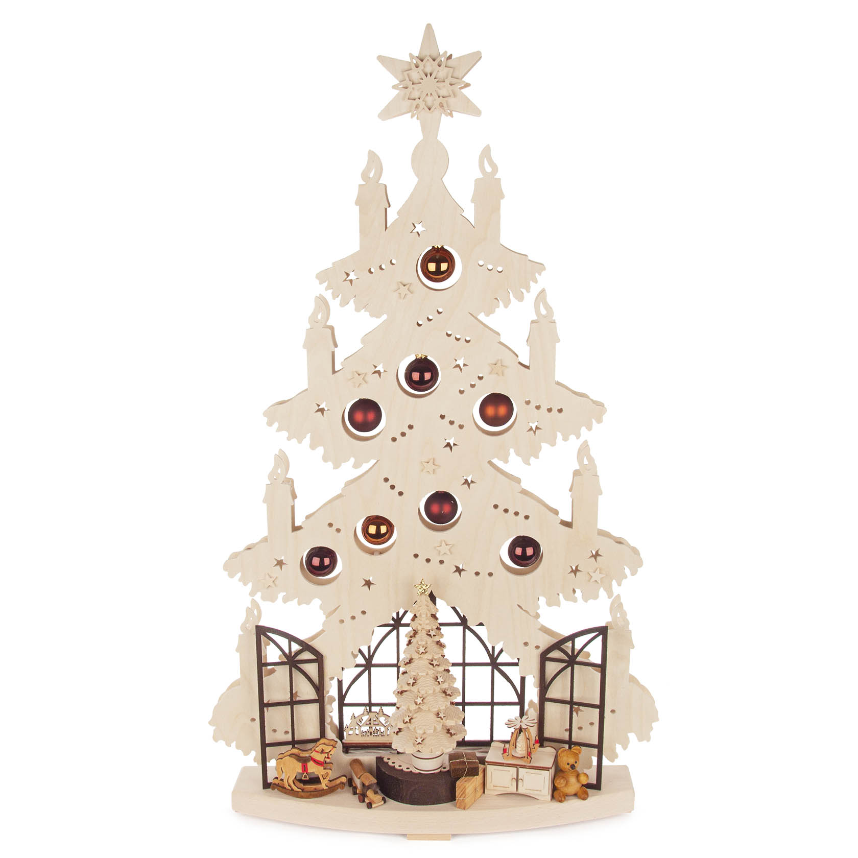 wooden candle arc pine Christmas room im Dregeno Online Shop günstig kaufen
