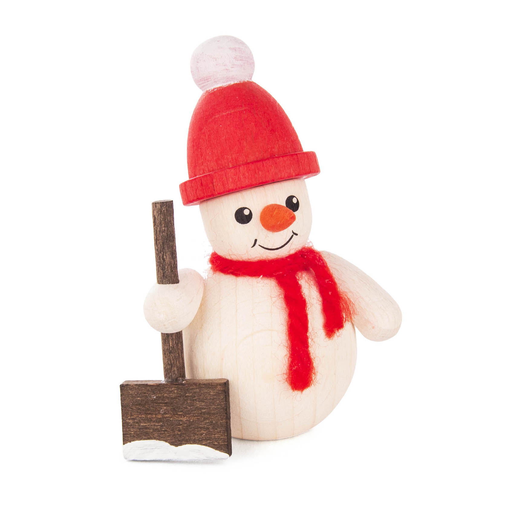 wooden kit snowman red