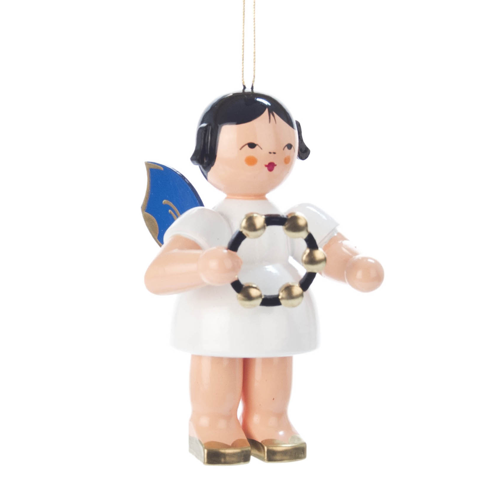 Behang Engel mit Schellenring, groß, blaue Flügel im Dregeno Online Shop günstig kaufen