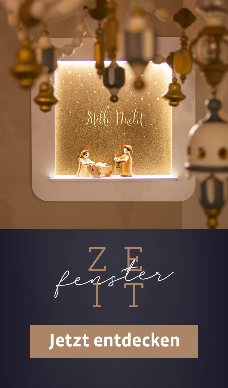 Deko-Rahmen "Zeitfenster" mit Krippefiguren