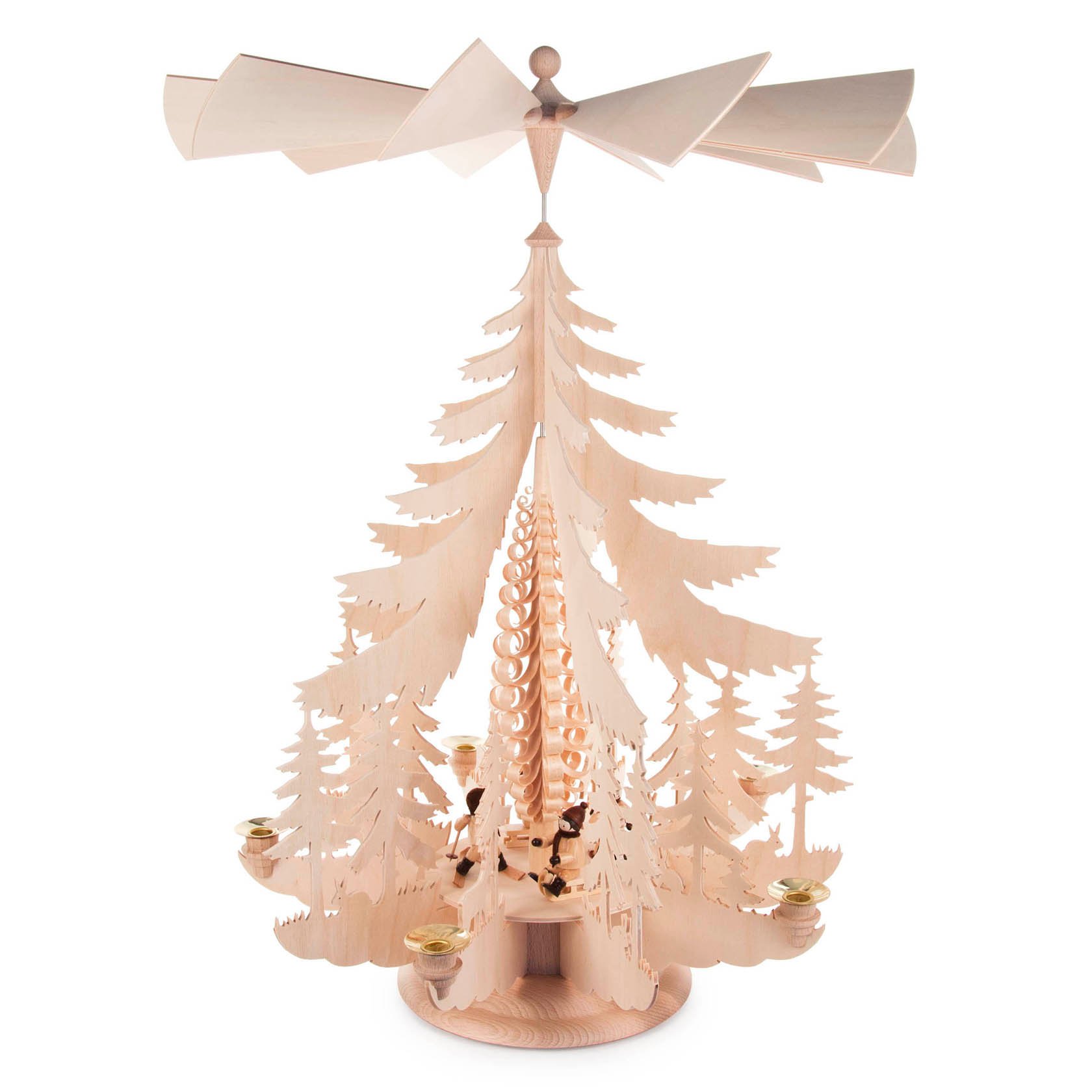 Pyramide mit Winterkindern groß, für Kerzen d=14mm im Dregeno Online Shop günstig kaufen