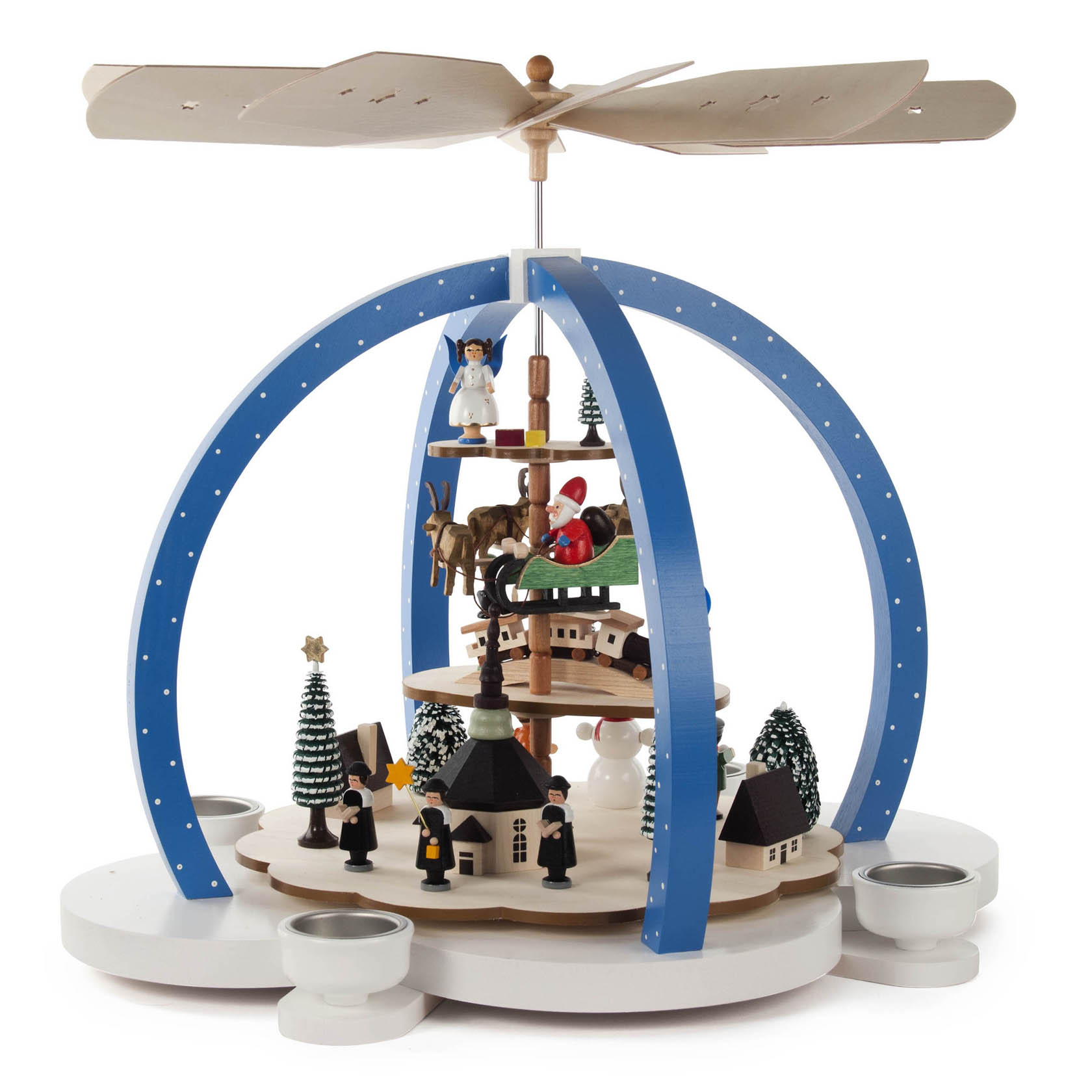 Pyramide "Wolkenzauber" farbig, für Teelichte im Dregeno Online Shop günstig kaufen