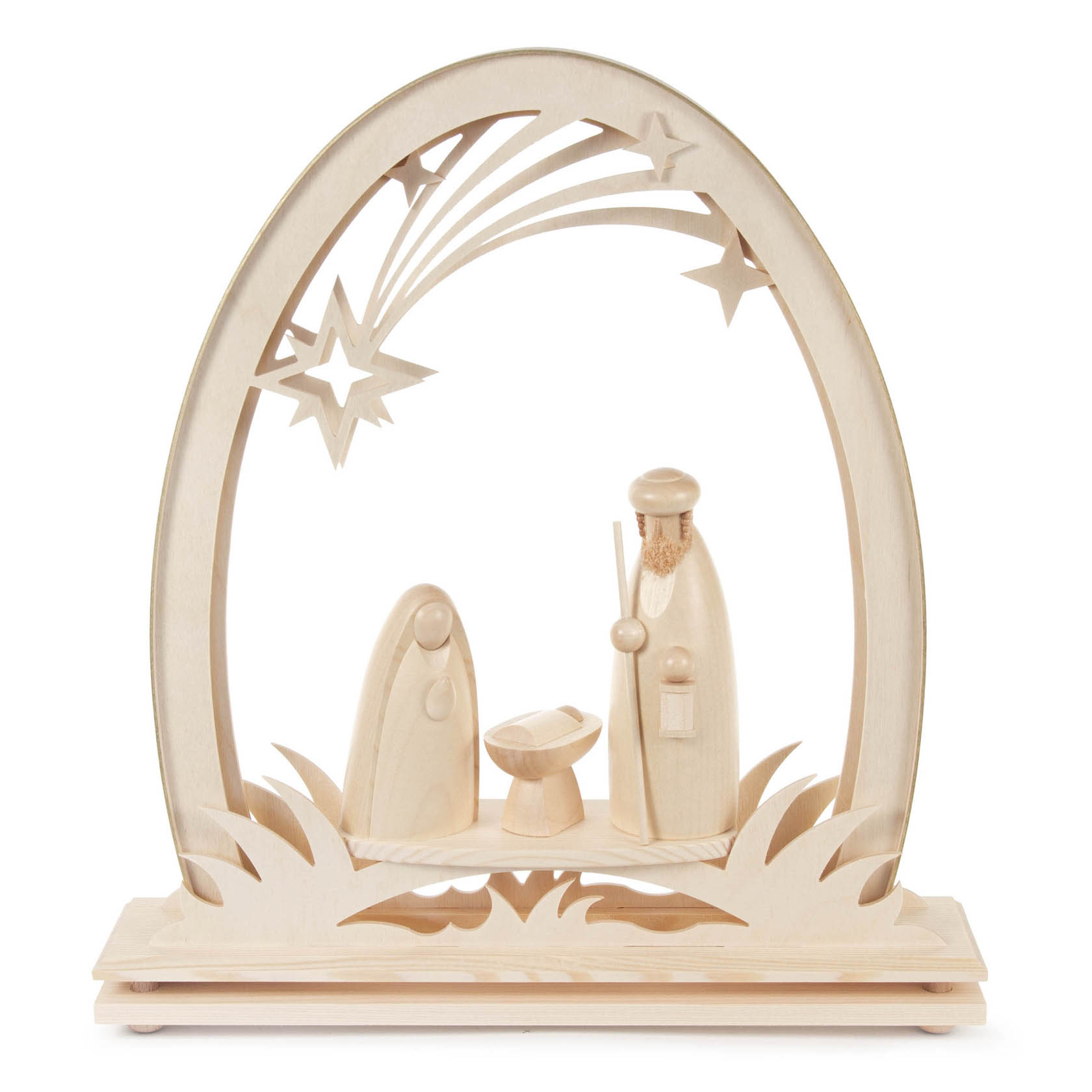 Erzgebirgsbogen mit Christi Geburt, elektrisch beleuchtet LED im Dregeno Online Shop günstig kaufen
