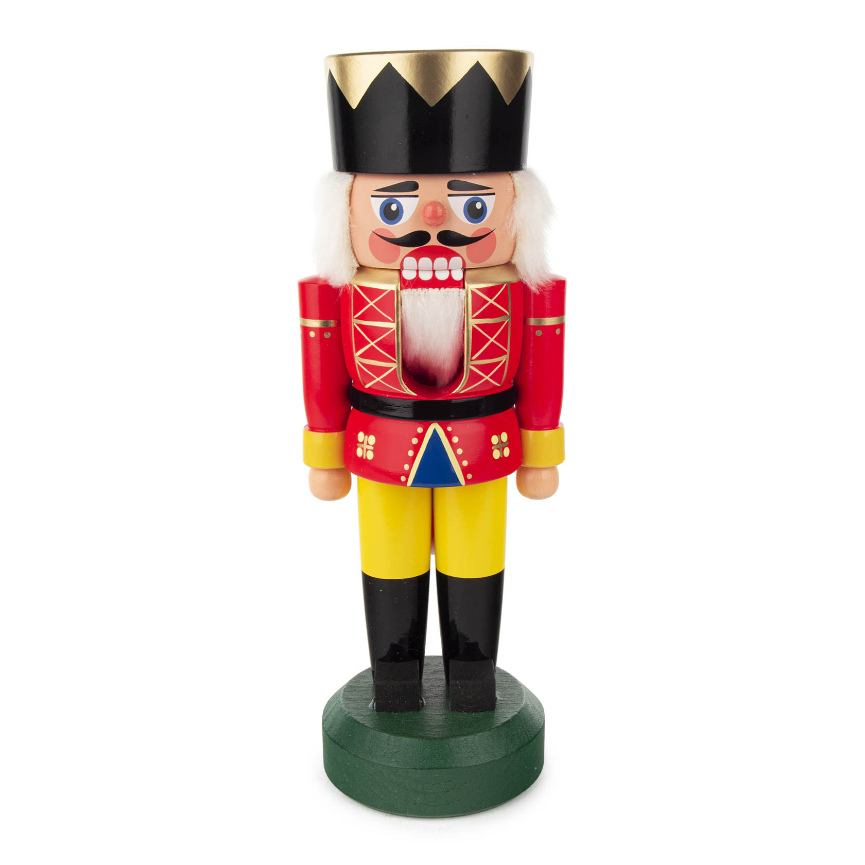 Nussknacker König rot-gelb, 21cm