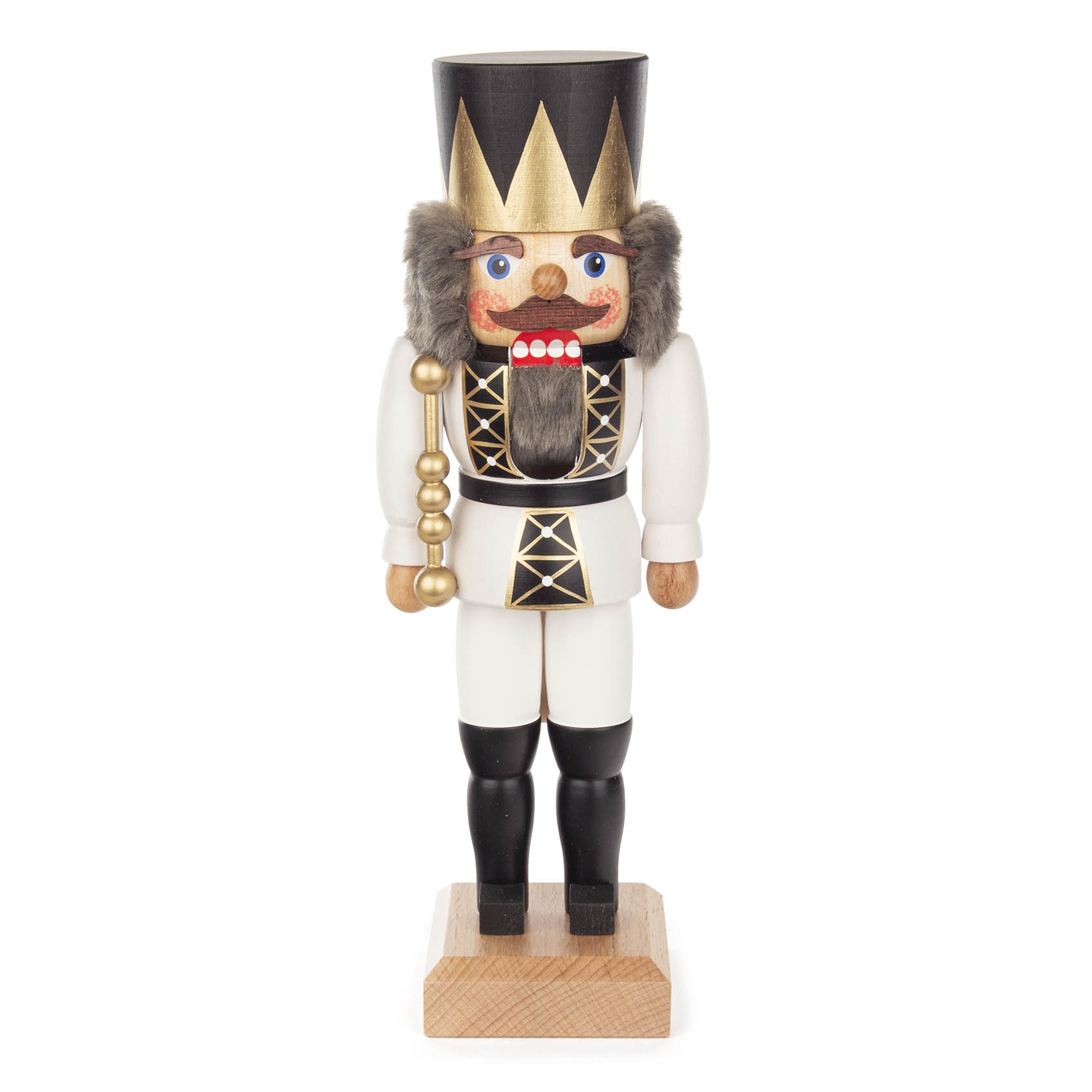 Nussknacker König weiß lasiert 27cm im Dregeno Online Shop günstig kaufen
