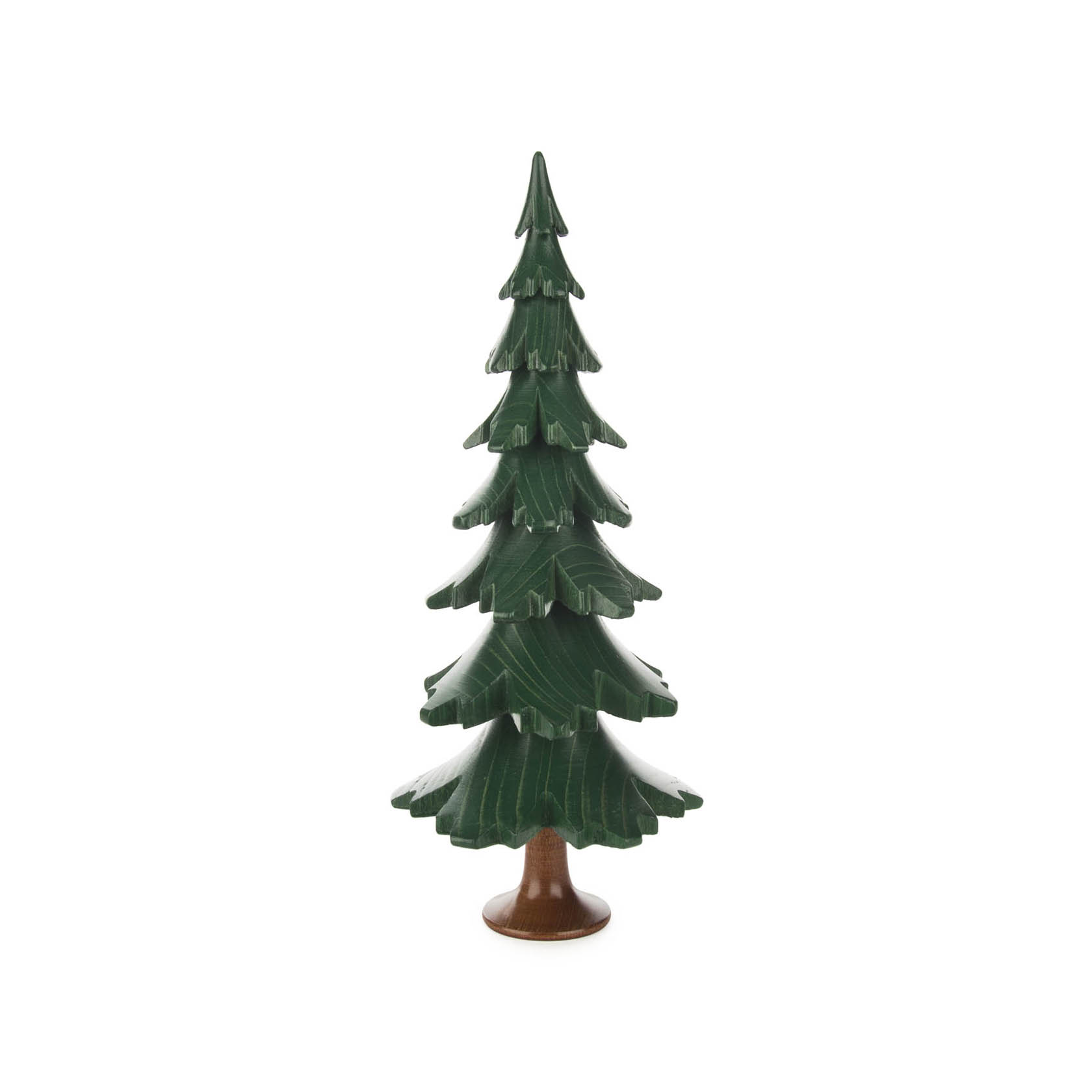 Massivholzbaum grün lasiert, 24,5cm