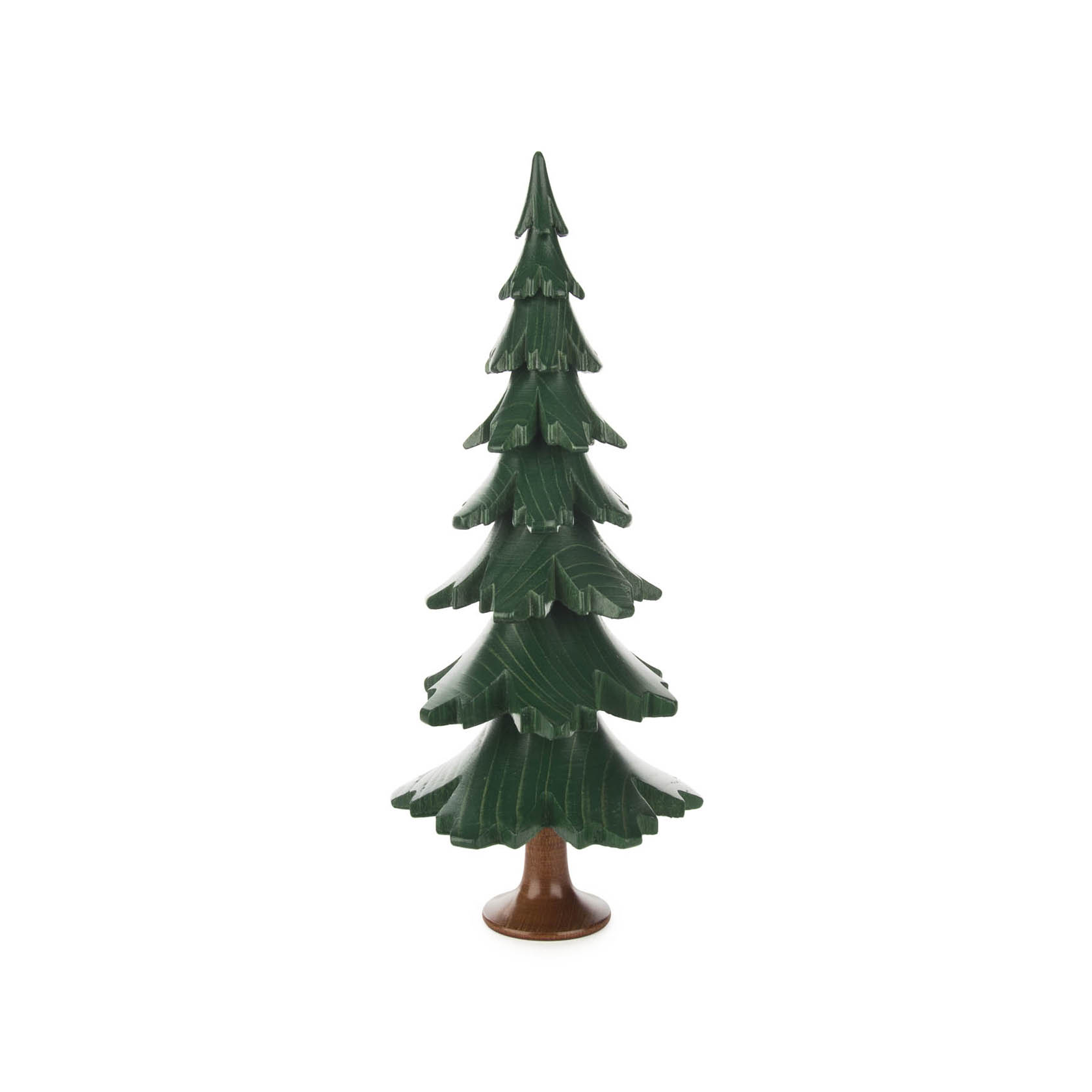 Massivholzbaum grün lasiert, 24,5cm