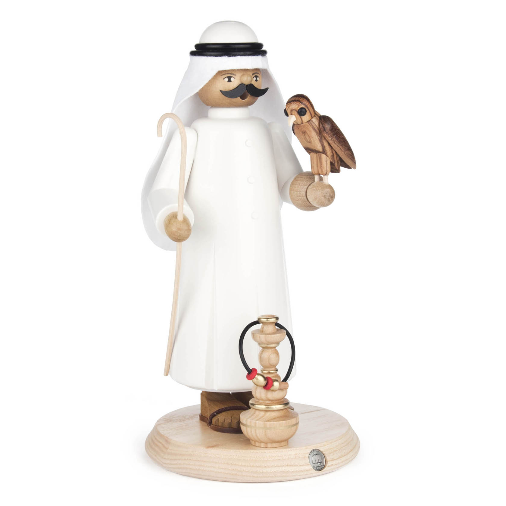 Räuchermann Araber mit Falke und Shisha