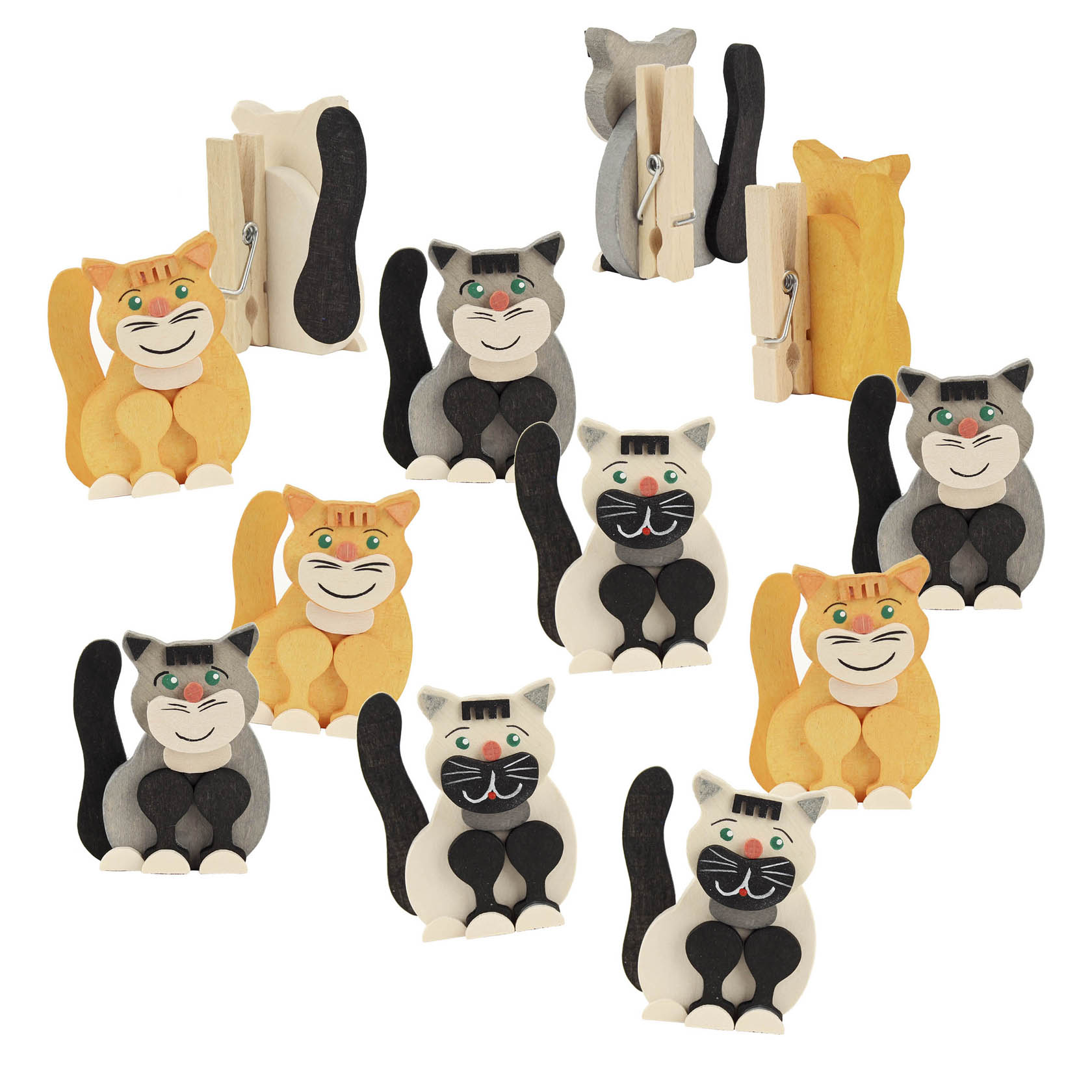 Katzen mit Klammer (12 Stück) im Dregeno Online Shop günstig kaufen