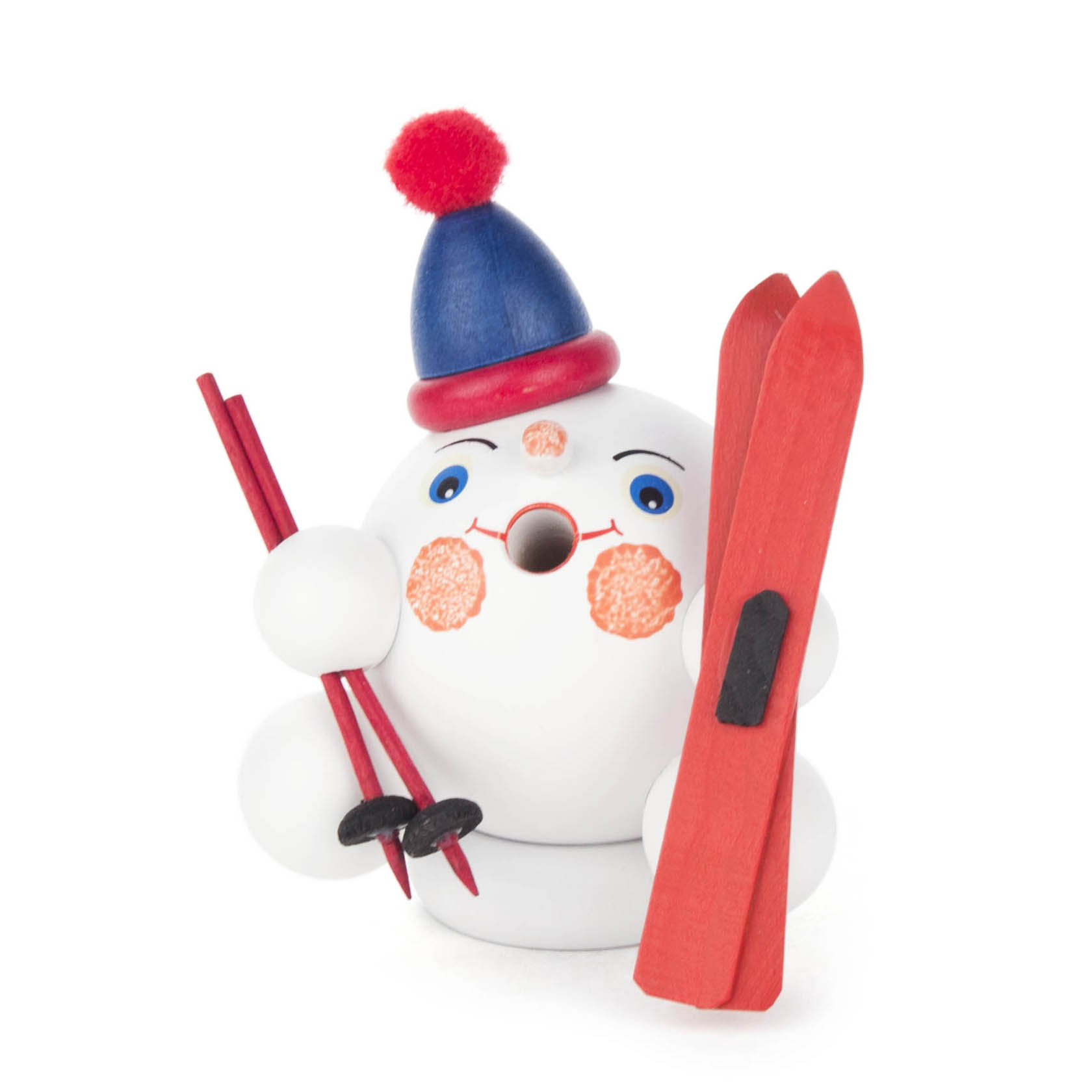 Mini-Räucherfigur Schneeball mit Ski im Dregeno Online Shop günstig kaufen