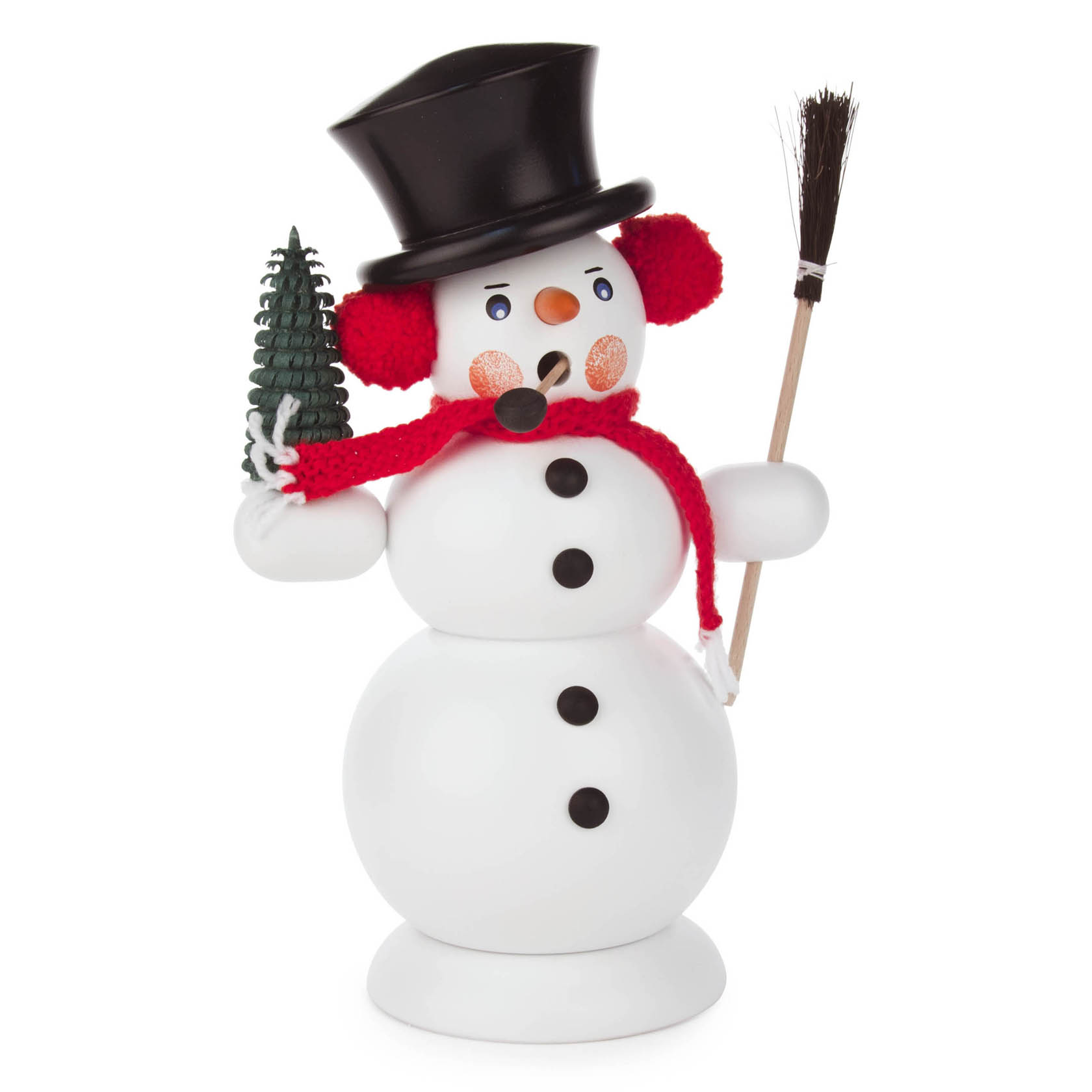 Räuchermann Schneemann mit Besen im Dregeno Online Shop günstig kaufen