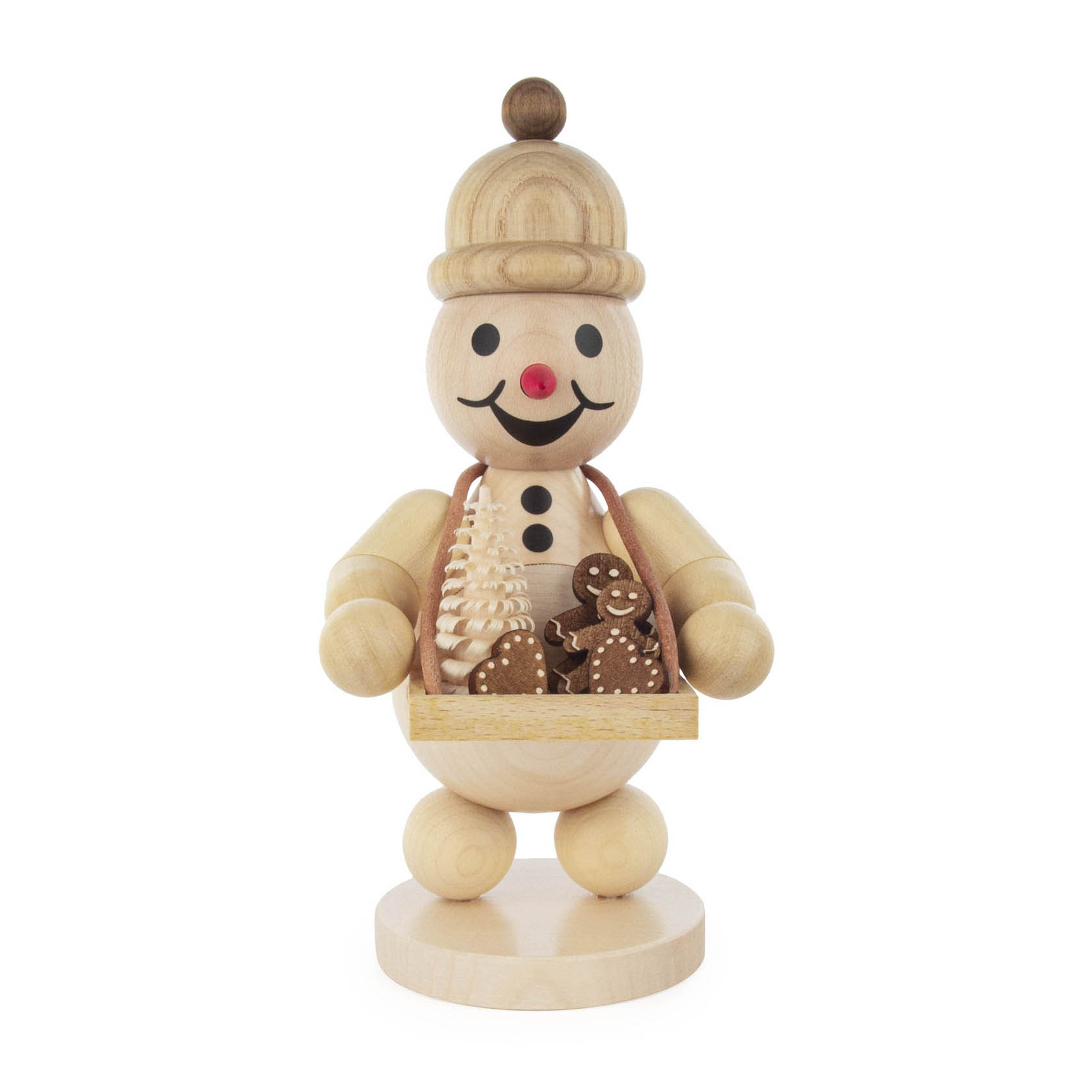 Schneemann Junior mit Bauchladen