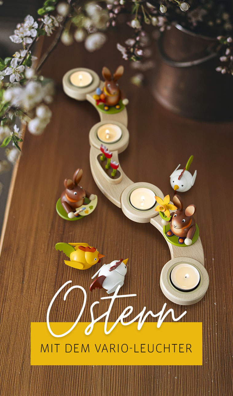 Vario-Leuchter mit Osterfiguren