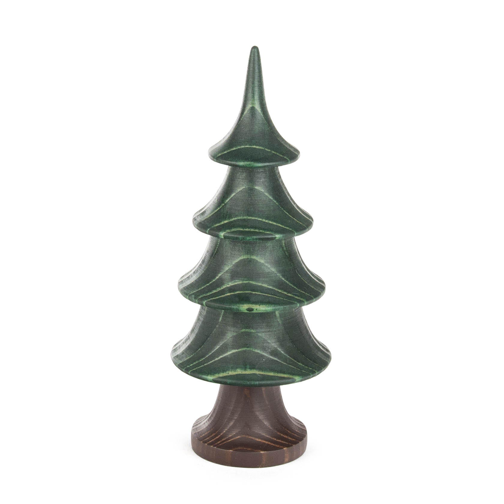 Massivholzbaum Stufenform spitz farbig gebeizt Höhe 15cm im Dregeno Online Shop günstig kaufen