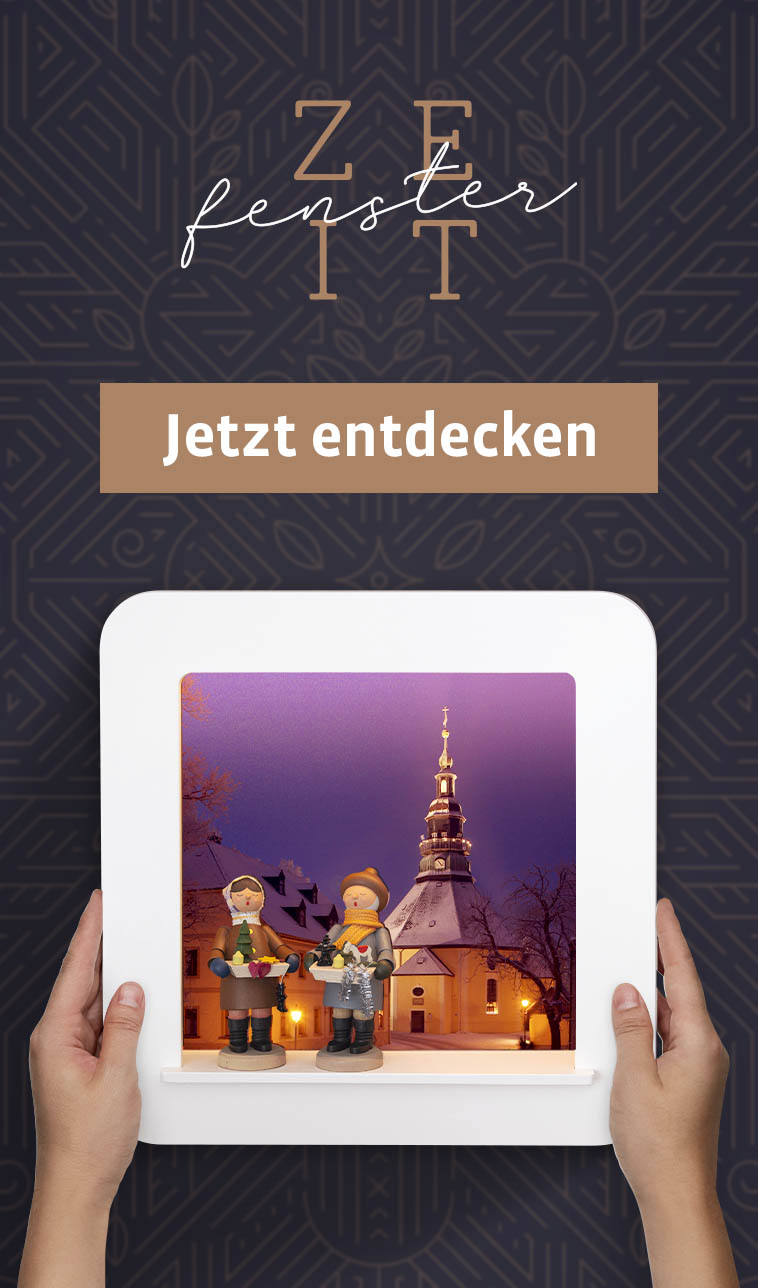 Deko-Rahmen "Zeitfenster" mit Striezelkindern
